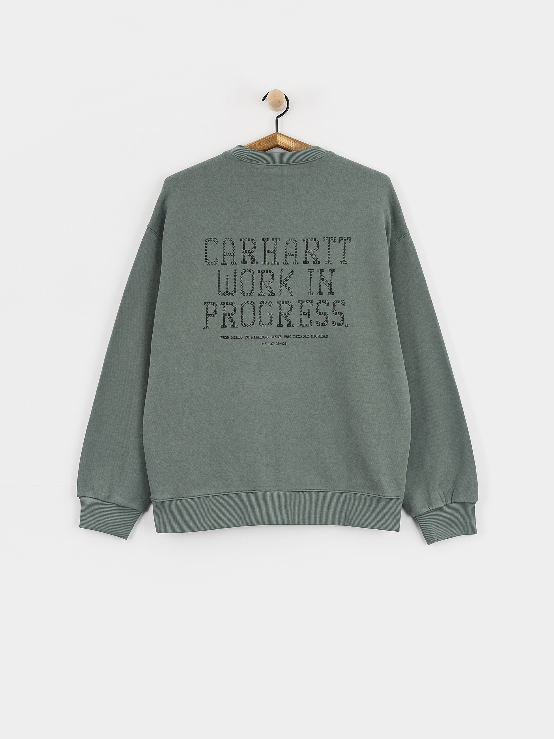 Mikina Carhartt WIP Punched (velvet green)