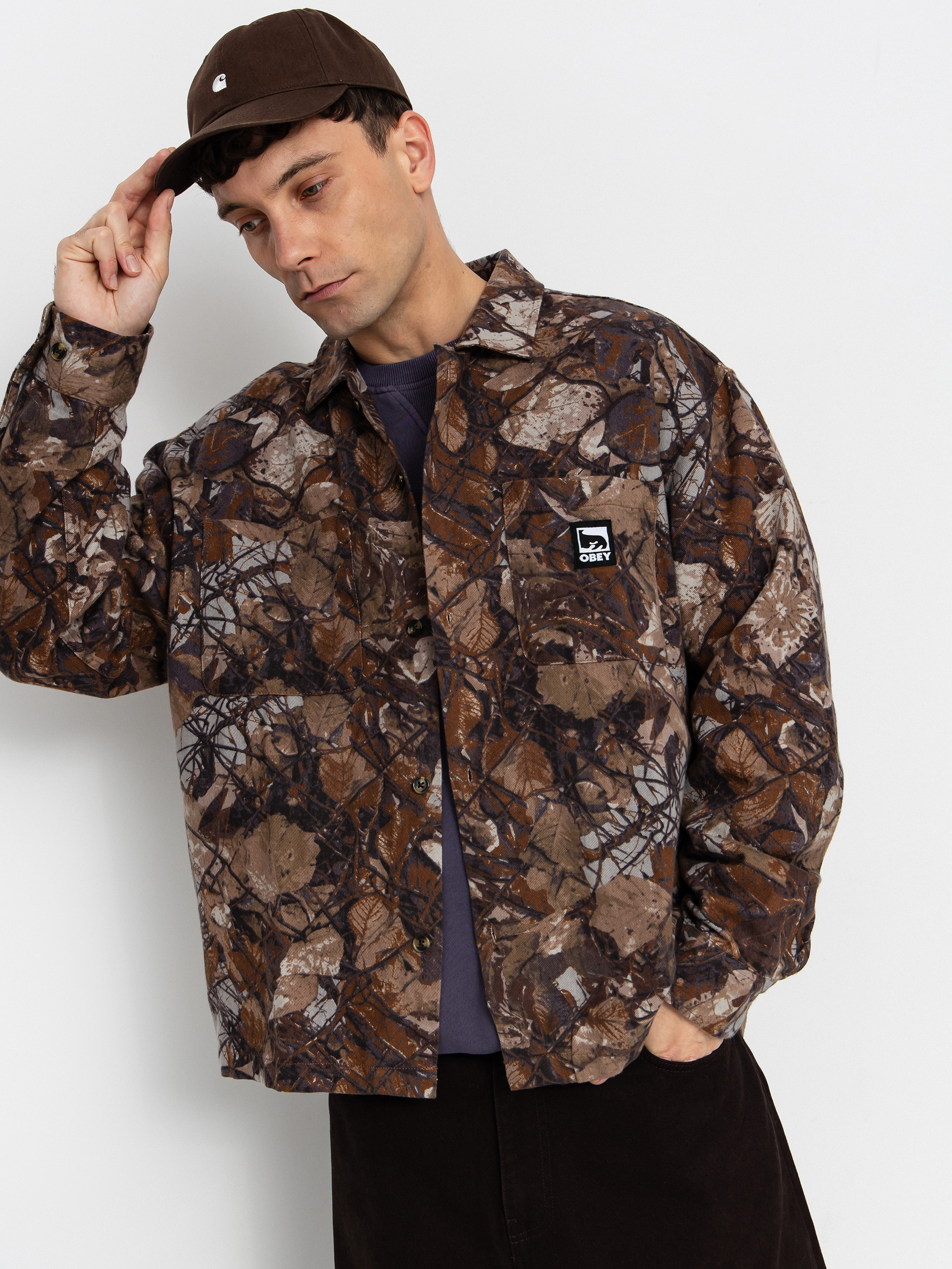 Košile OBEY Fence Camo (fence camo multi)