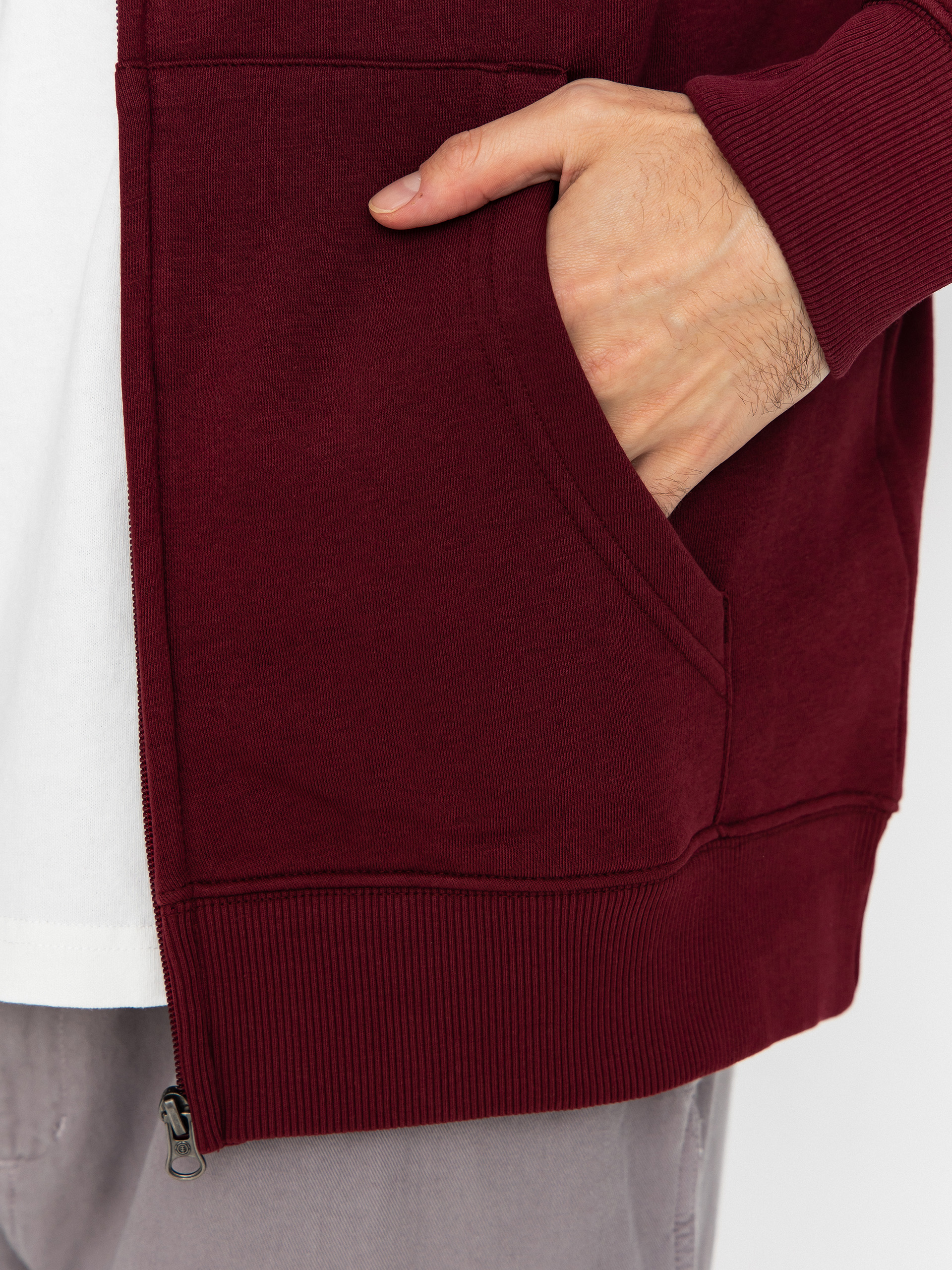 Mikina s kapucí Element Icon Embroidery ZHD (zinfandel)