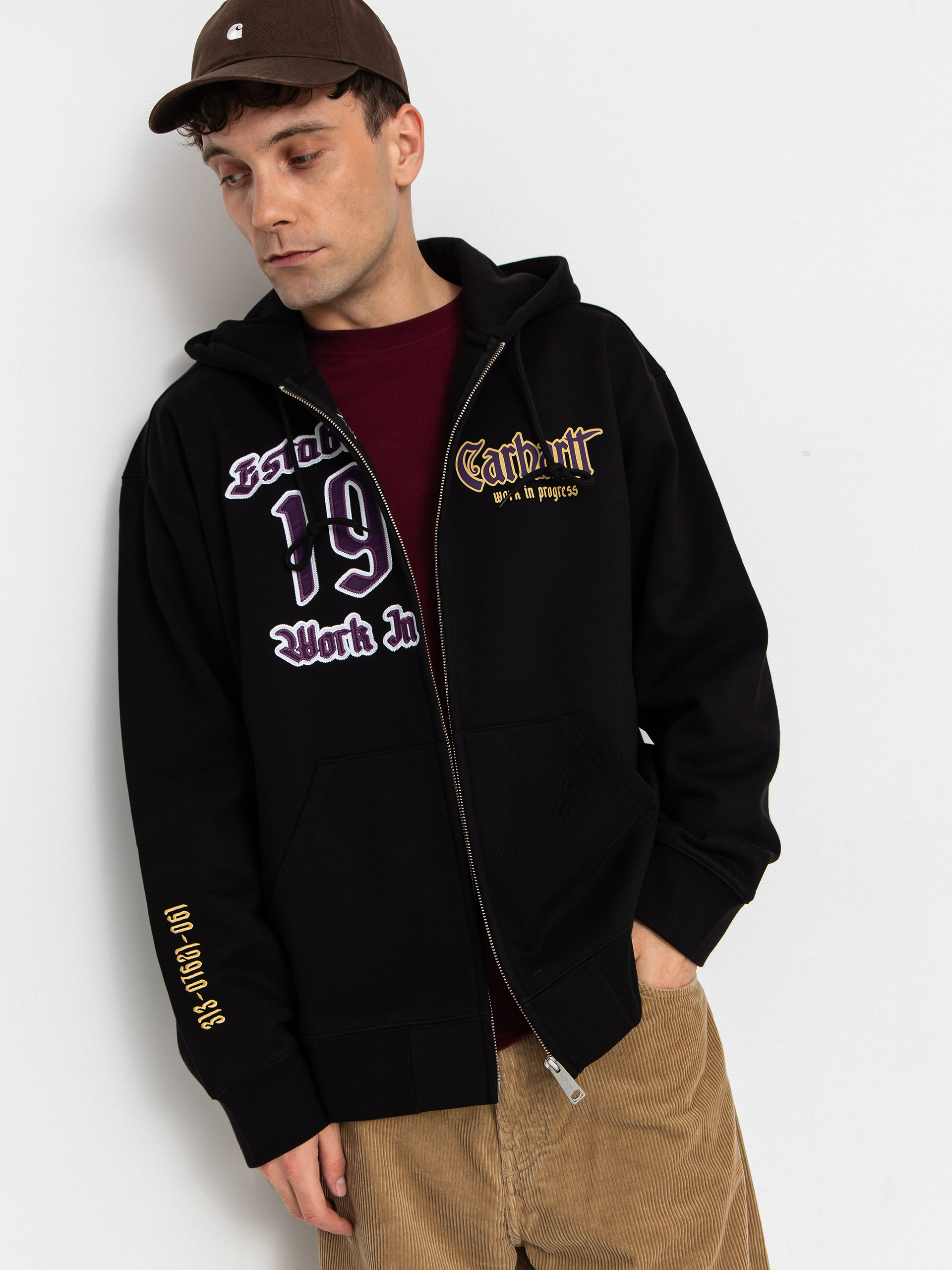 Mikina s kapucu00ed Carhartt WIP Dual ZHD (black)