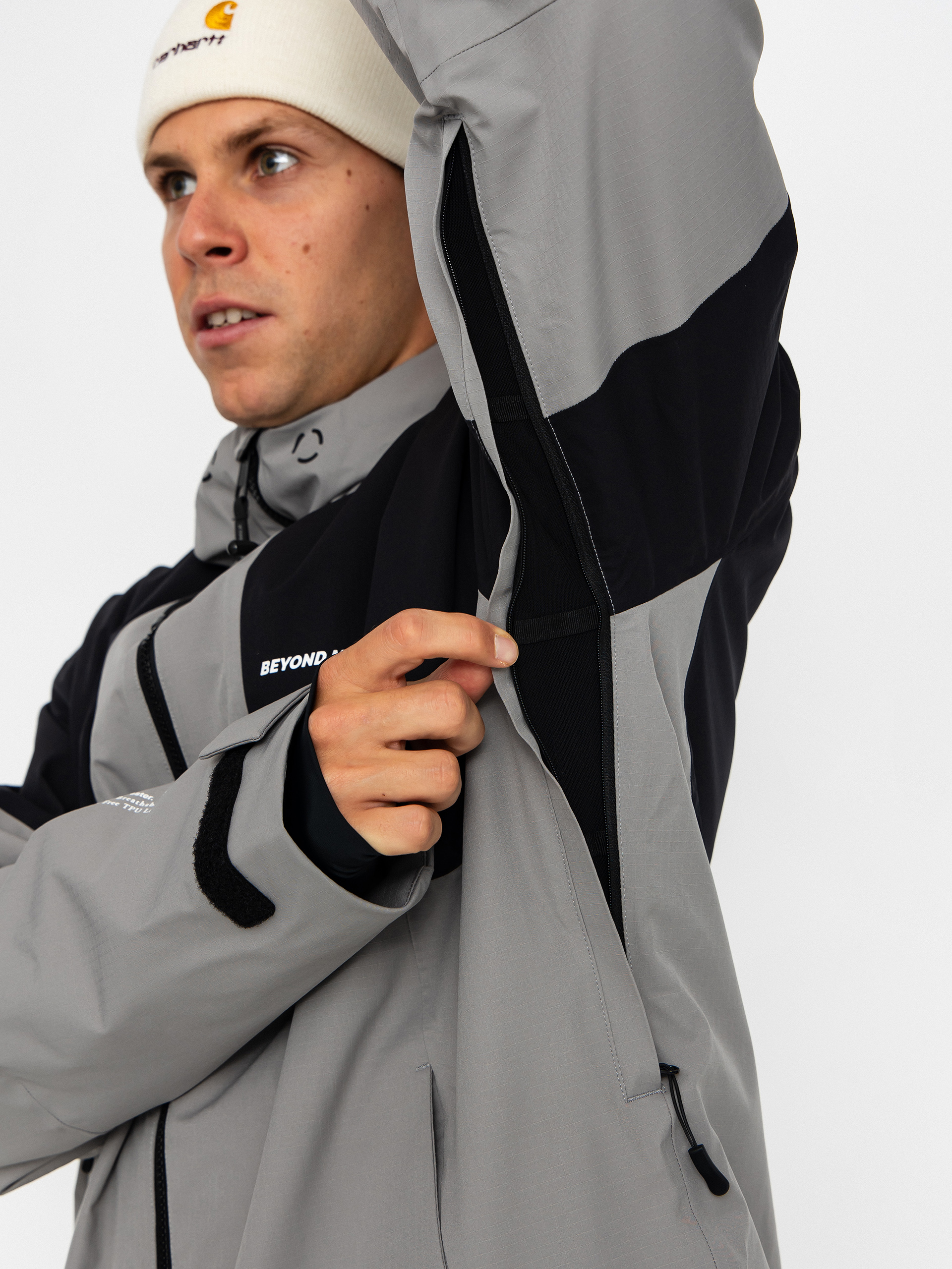 Pánská Snowboardová bunda Beyond Medals Fullzip 2L (grey)