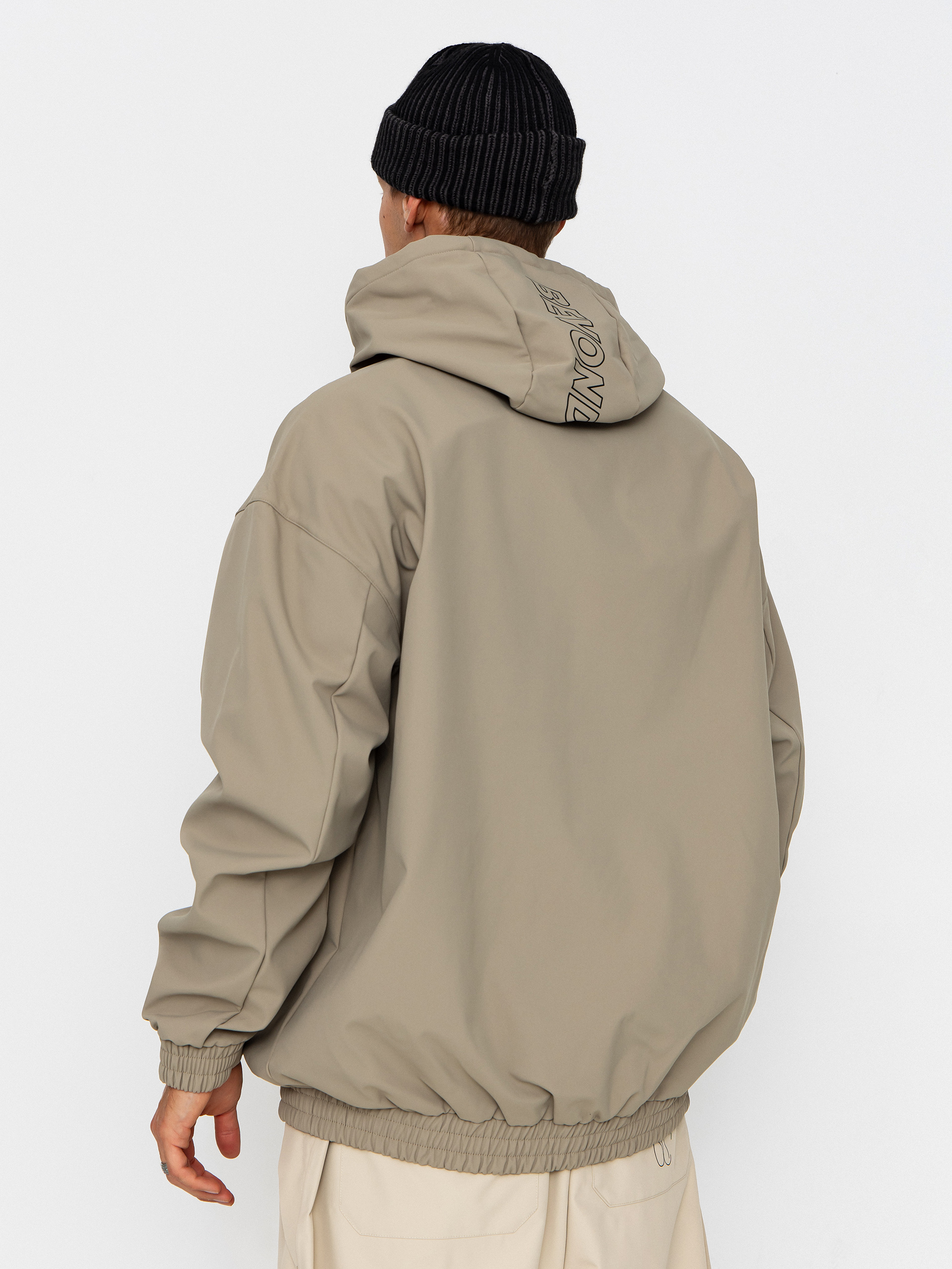 Pánská Snowboardová bunda Beyond Medals Softshell Hoodie (beige)