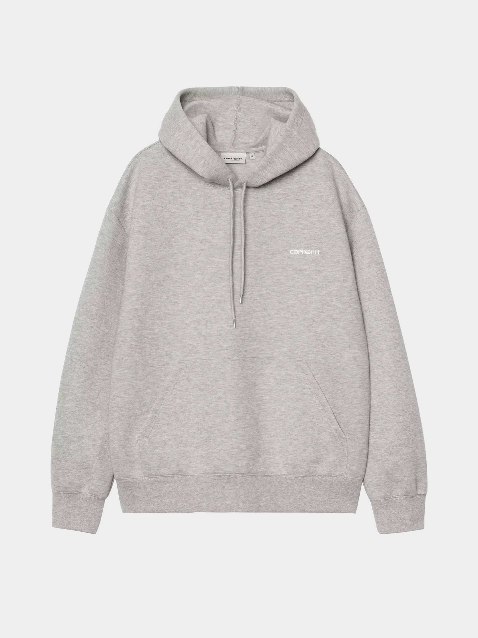 Mikina s kapucí Carhartt WIP Alda HD (grey heather/white)