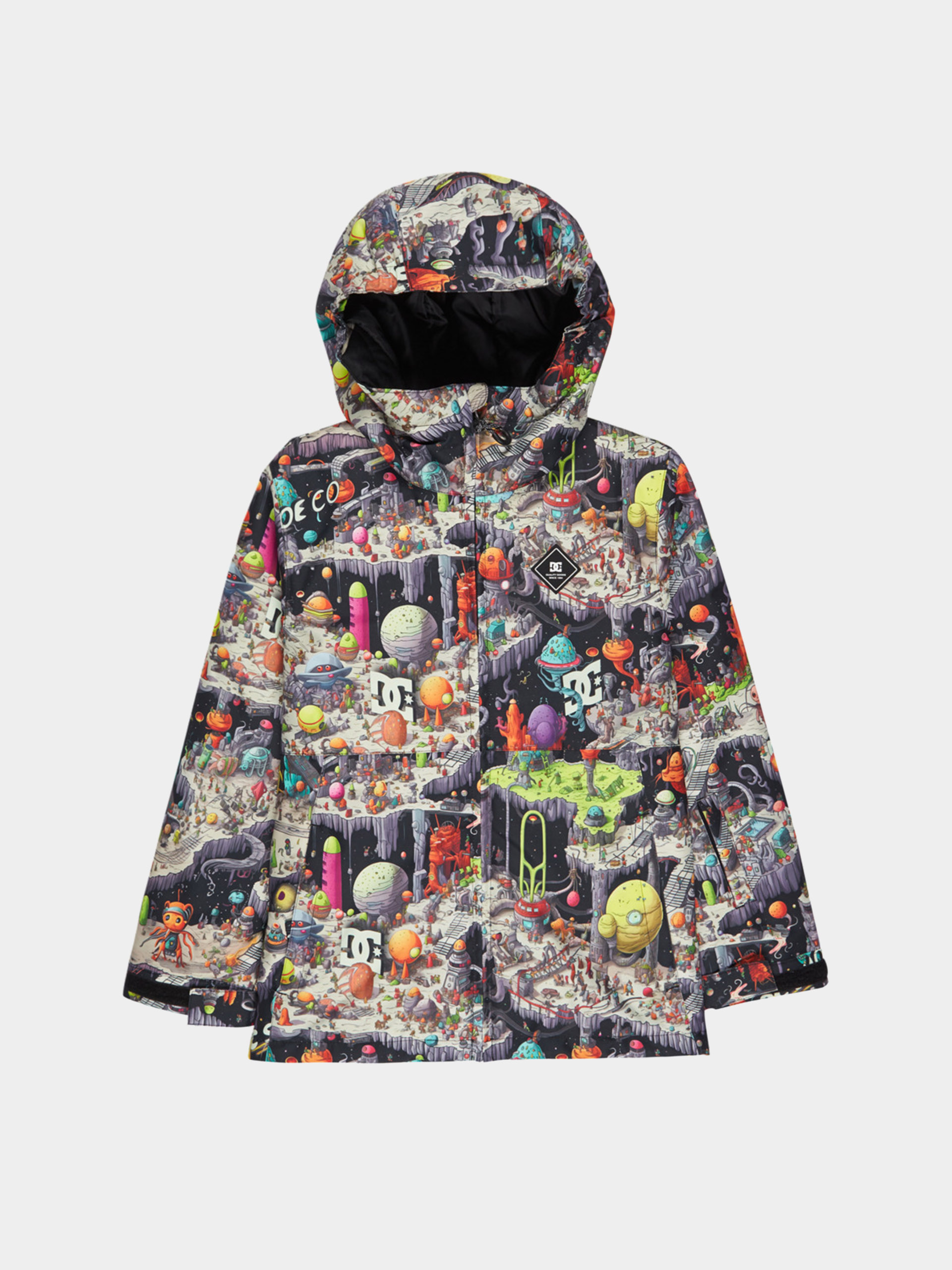 Snowboardovu00e1 bunda DC Basis Print JR (outer world black)