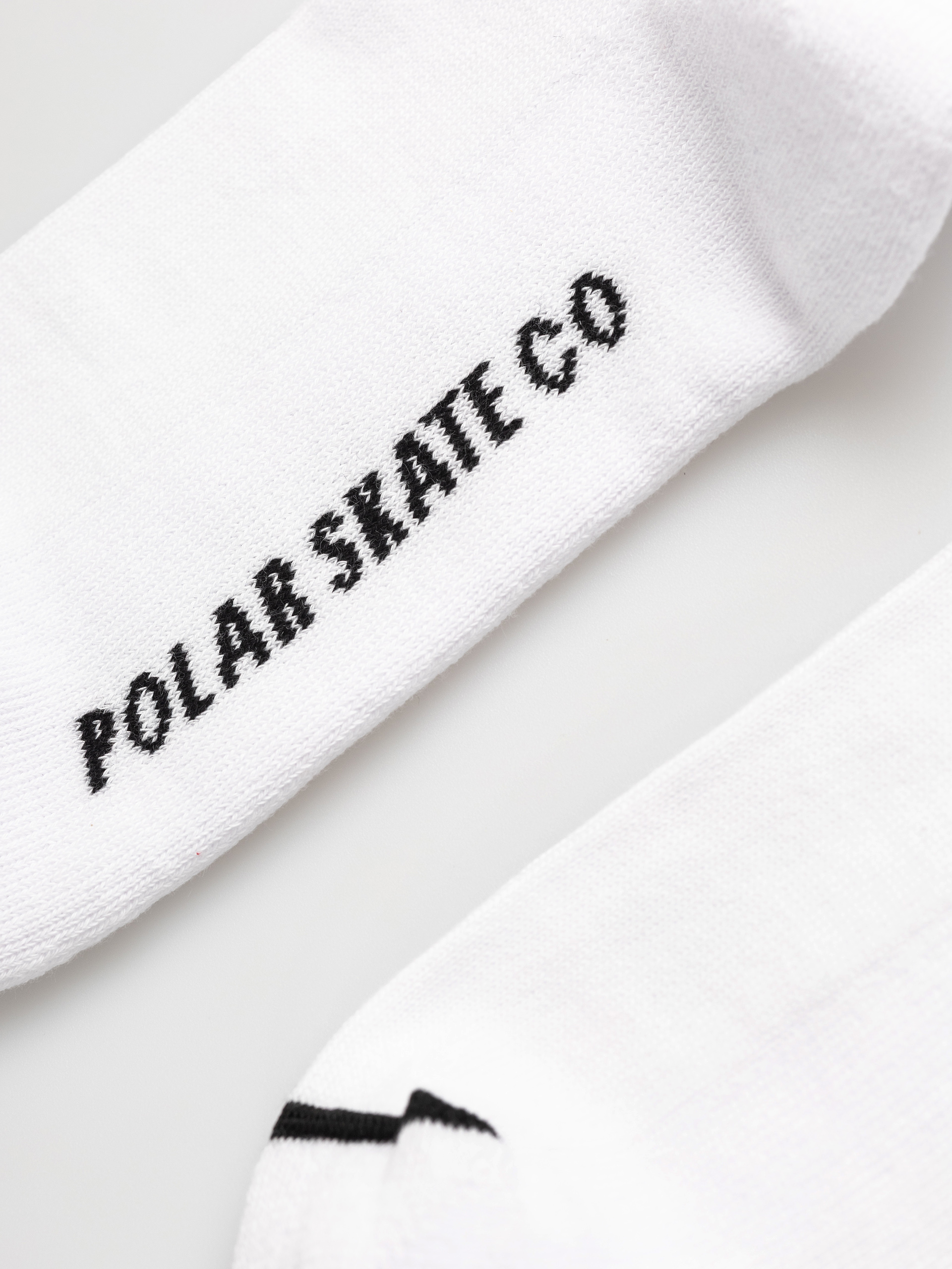 Ponožky Polar Skate Rib 2 Stripes (white/black)