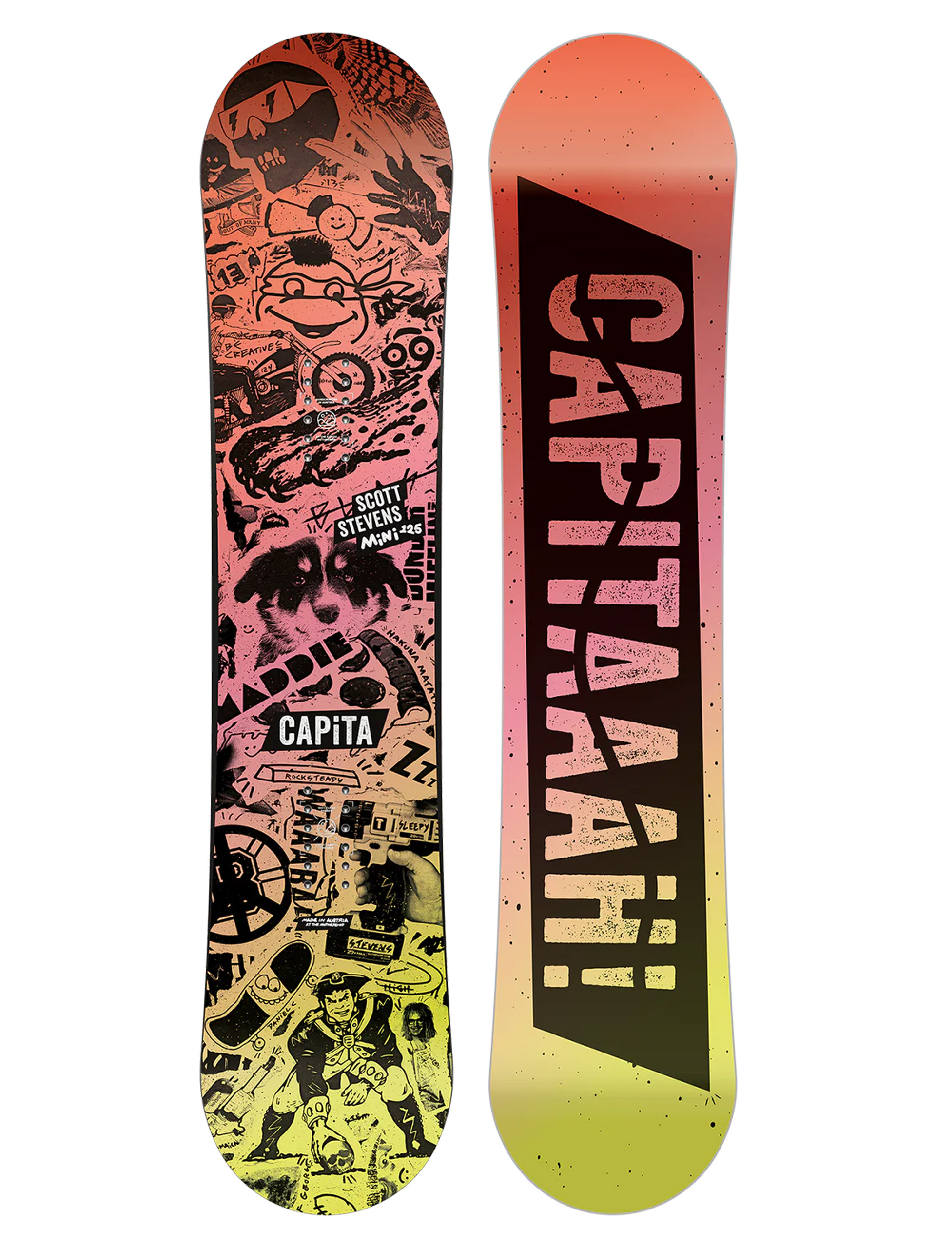Snowboard Capita Scott Stevens Mini JR (red/yellow)