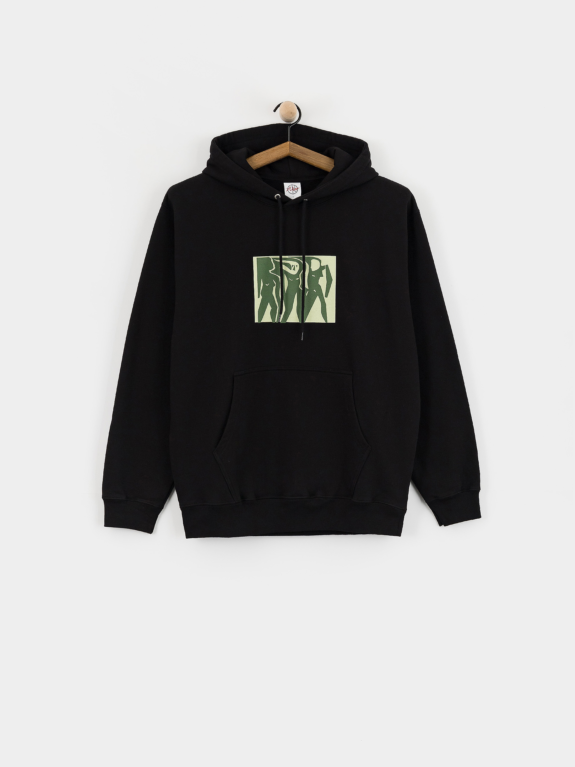 Mikina s kapucí Polar Skate Dave Cut Outs HD (black)