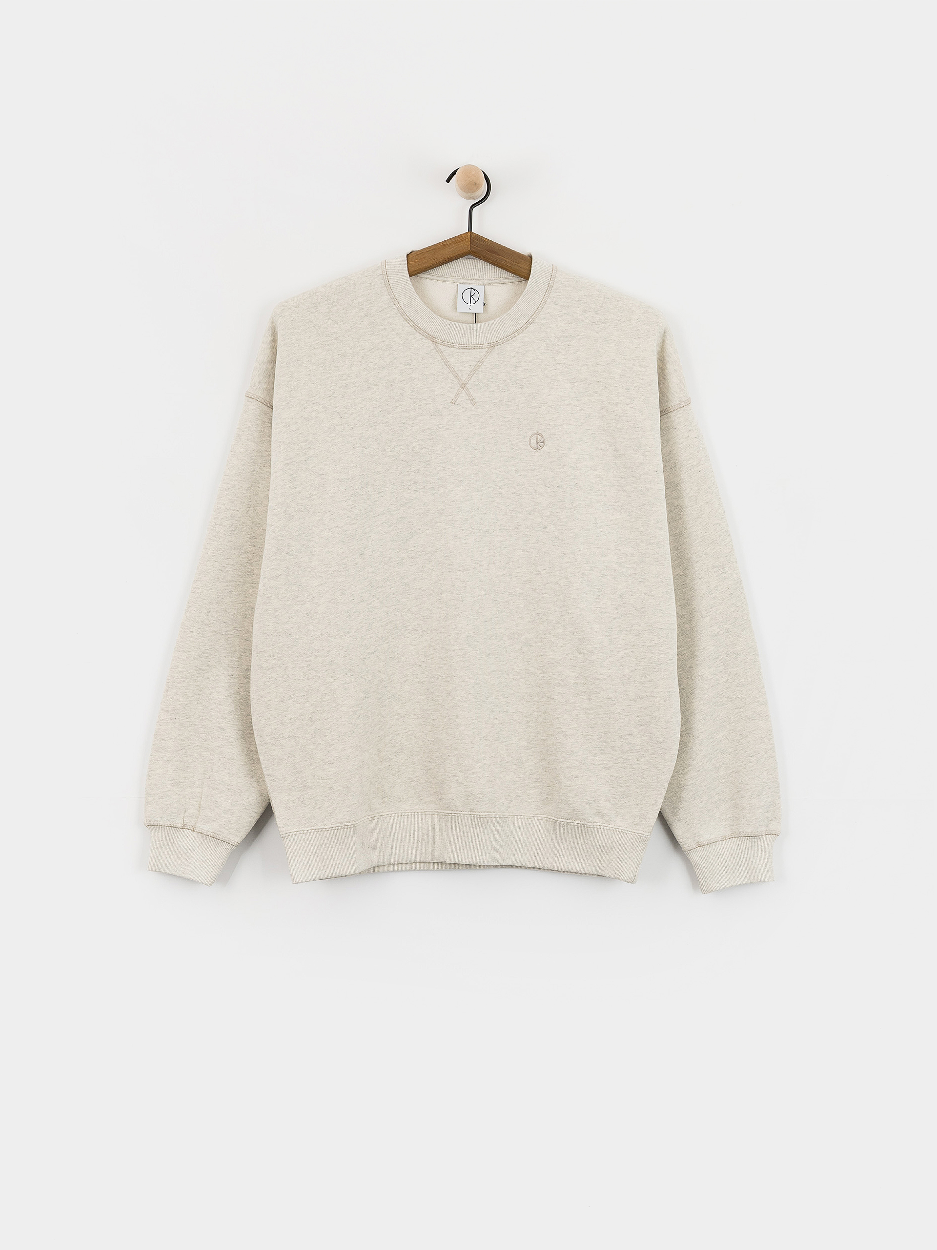 Mikina Polar Skate Frankie Crewneck (ivory grey melange)