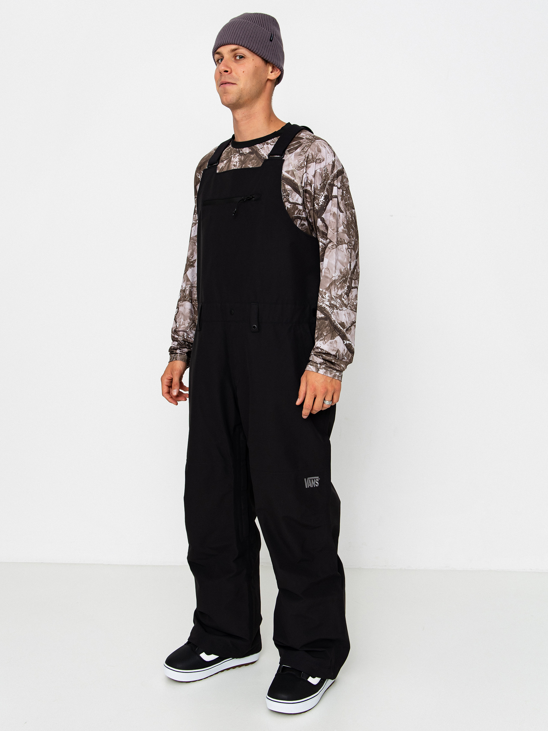 Pánské Snowboardové kalhoty  Vans Deep Daze 3L Bib (black)