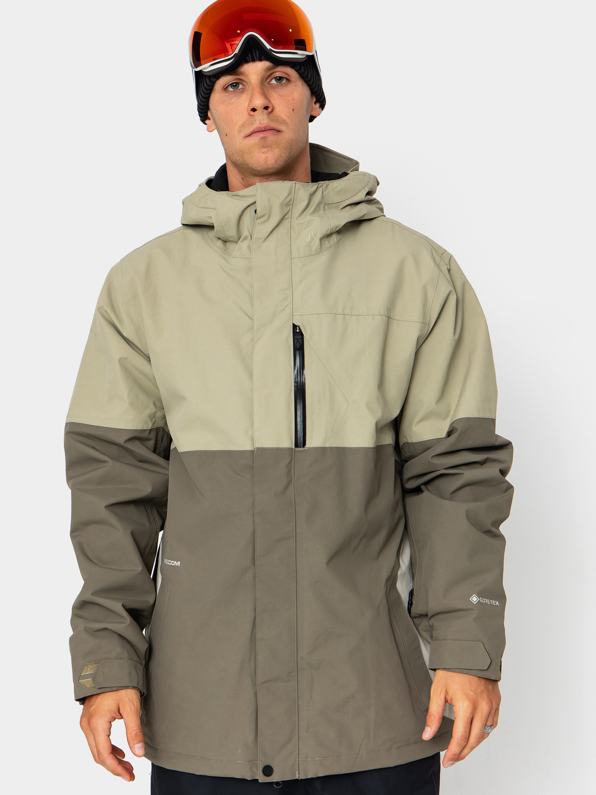 Snowboardovu00e1 bunda Volcom L Ins Gore Tex (moss green)