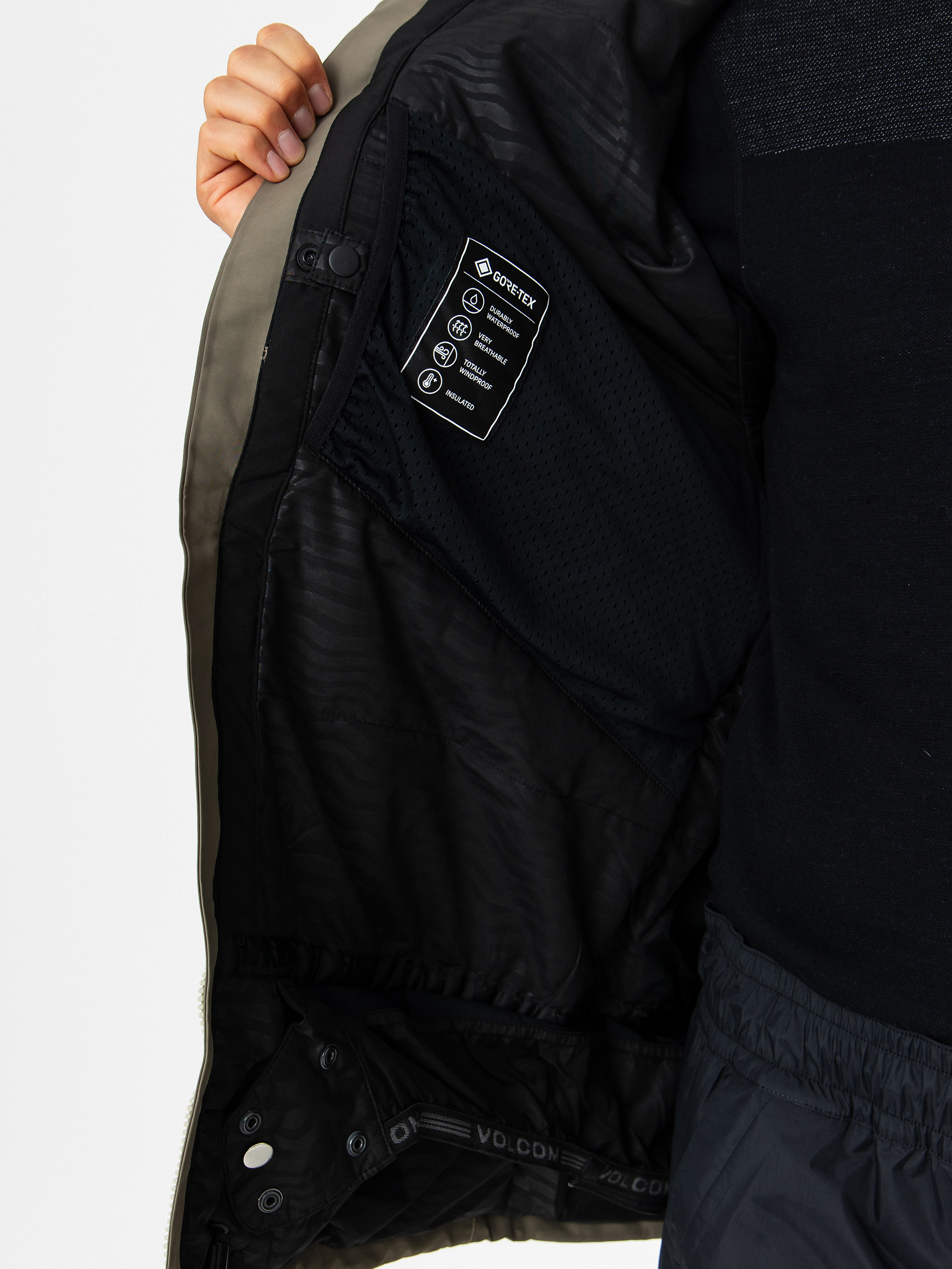 Pánská Snowboardová bunda Volcom L Ins Gore Tex (moss green)