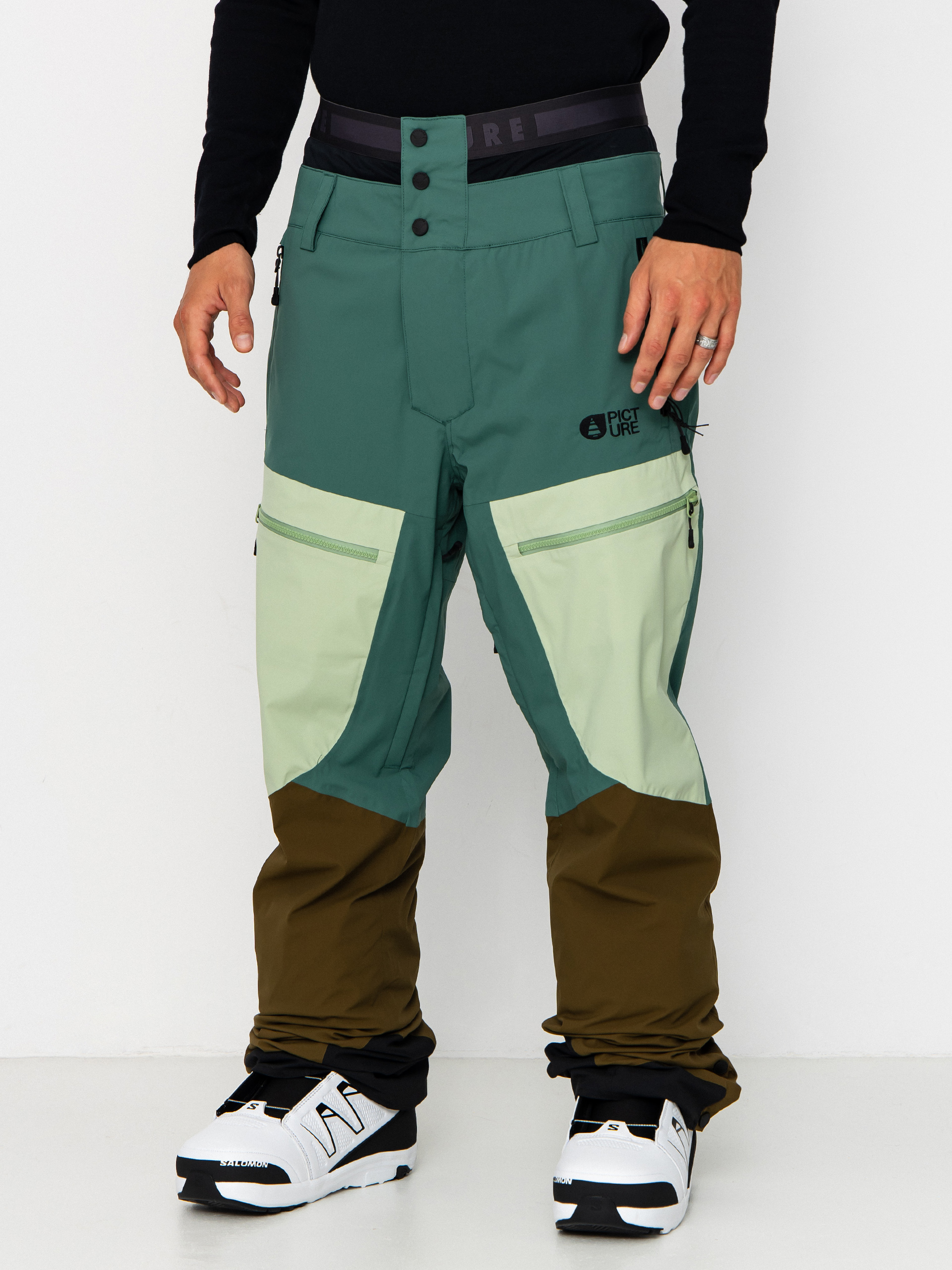 Pánské Snowboardové kalhoty  Picture Naikoon (smoke pine)