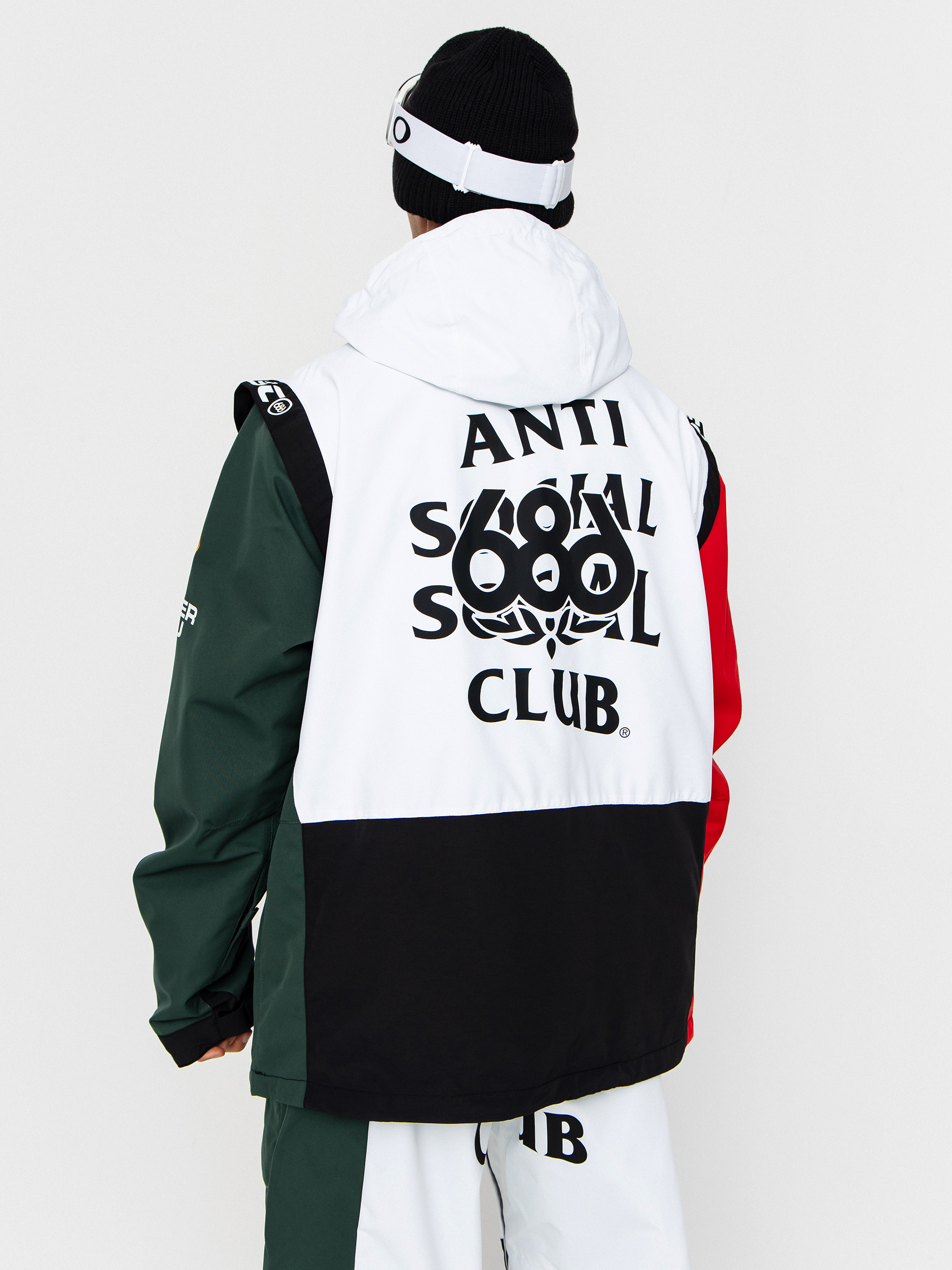 Pánská Snowboardová bunda 686 X ASSC F1 Anorak (assc white colorblock)
