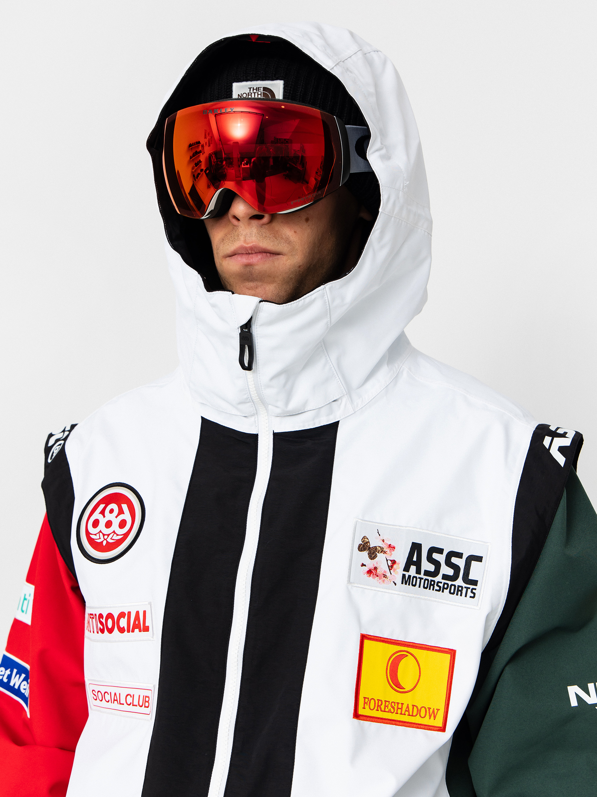 Pánská Snowboardová bunda 686 X ASSC F1 Anorak (assc white colorblock)