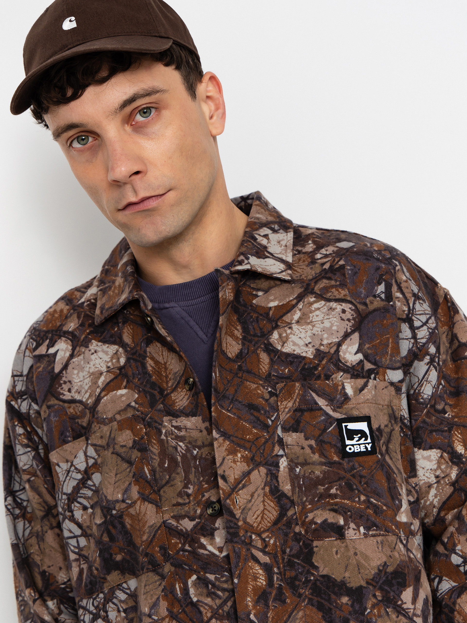 Košile OBEY Fence Camo (fence camo multi)