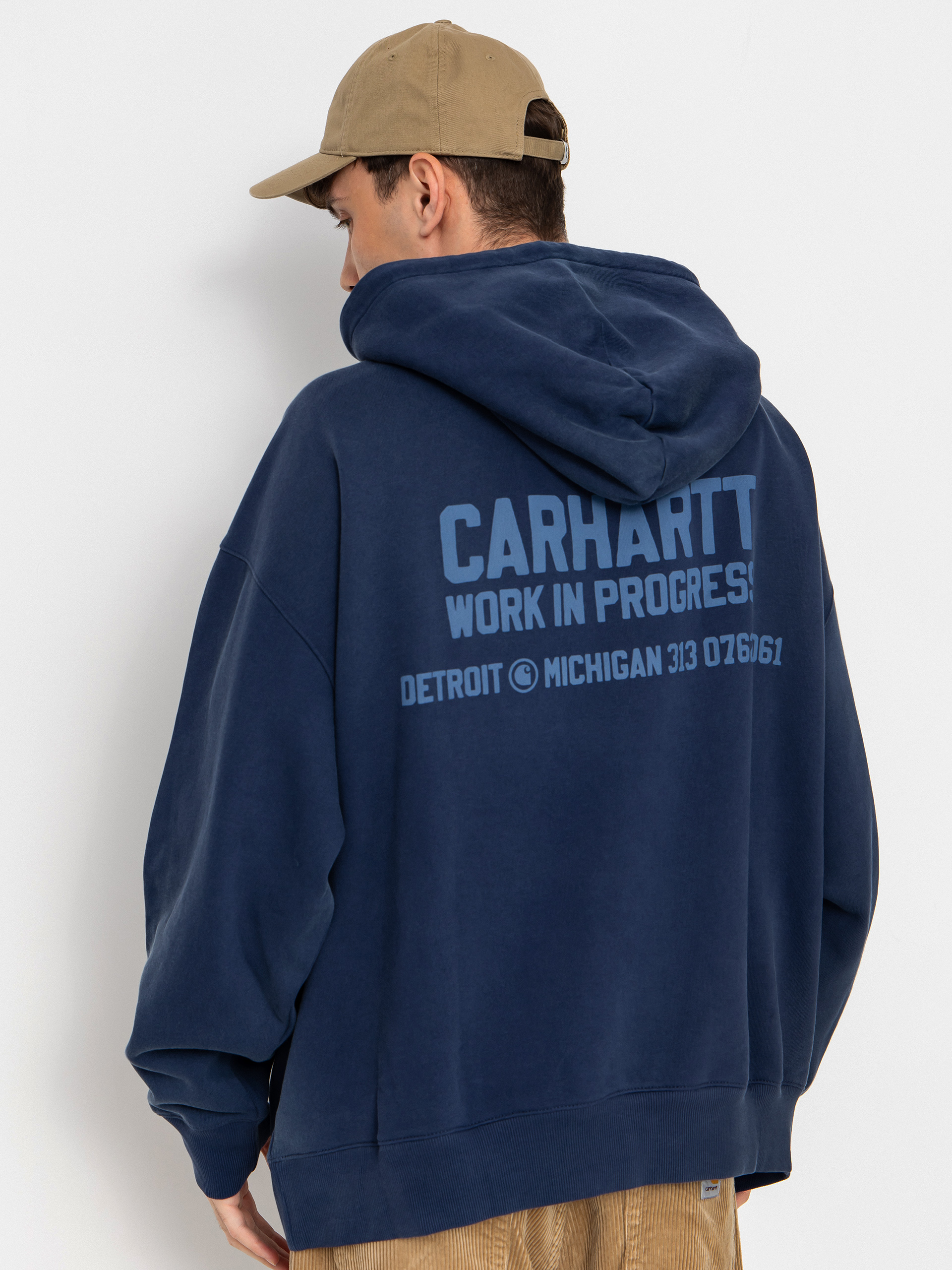 Mikina s kapucu00ed Carhartt WIP Distance HD (jupiter/stone dyed)