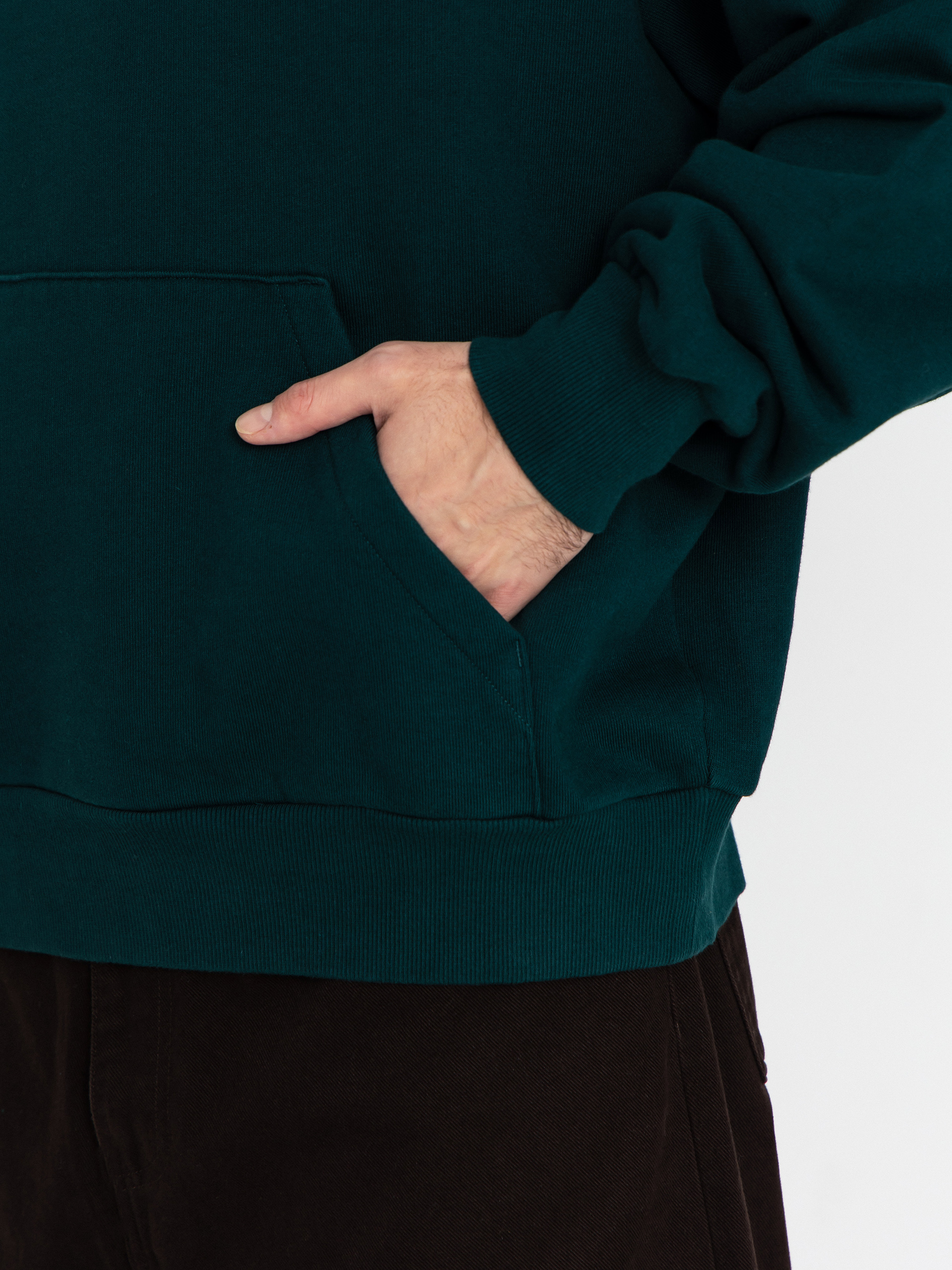 Mikina s kapucí Carhartt WIP Ray HD (dark fir)