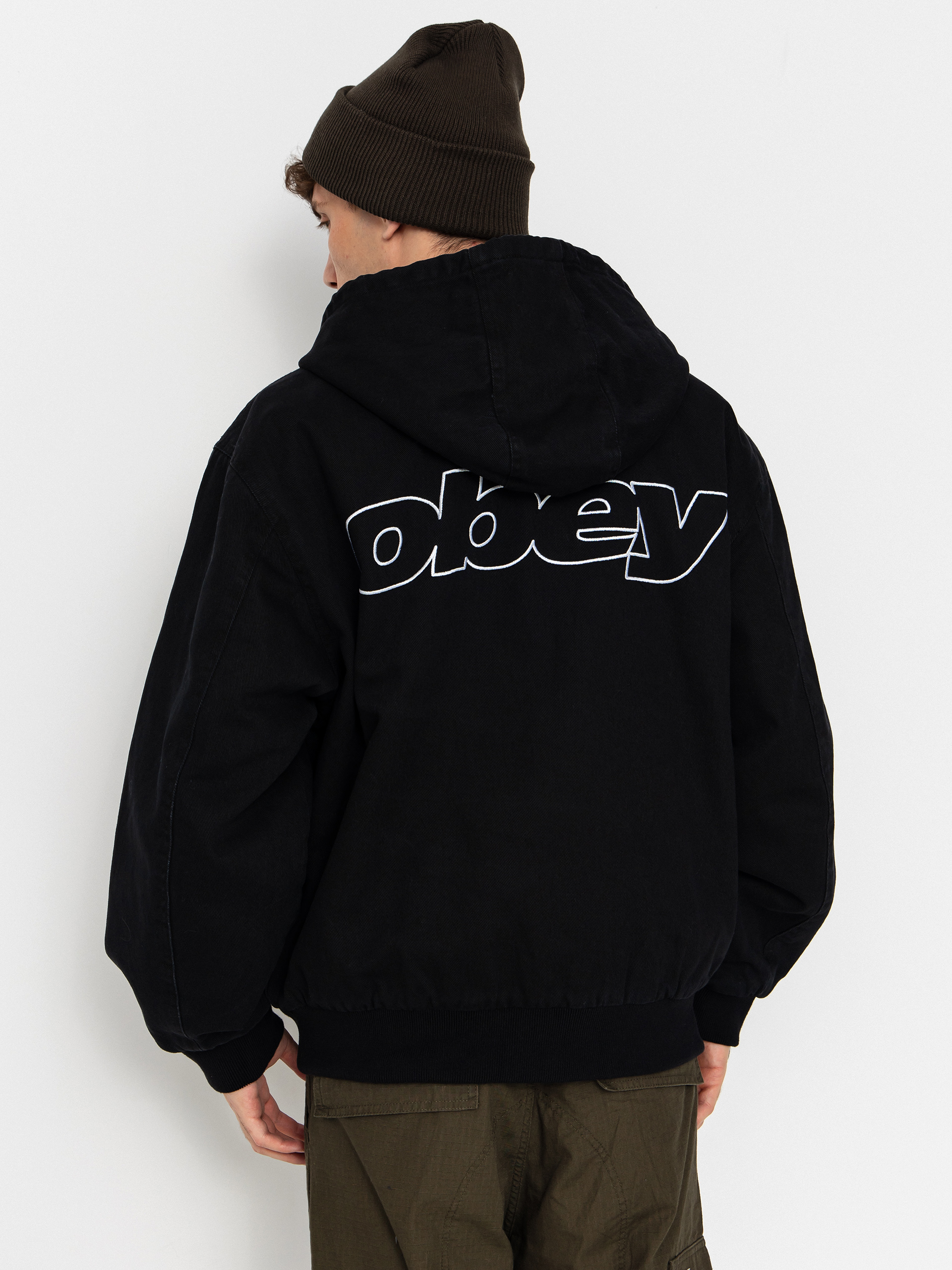 Bunda OBEY Obey Randy ZHD (black faded wash)