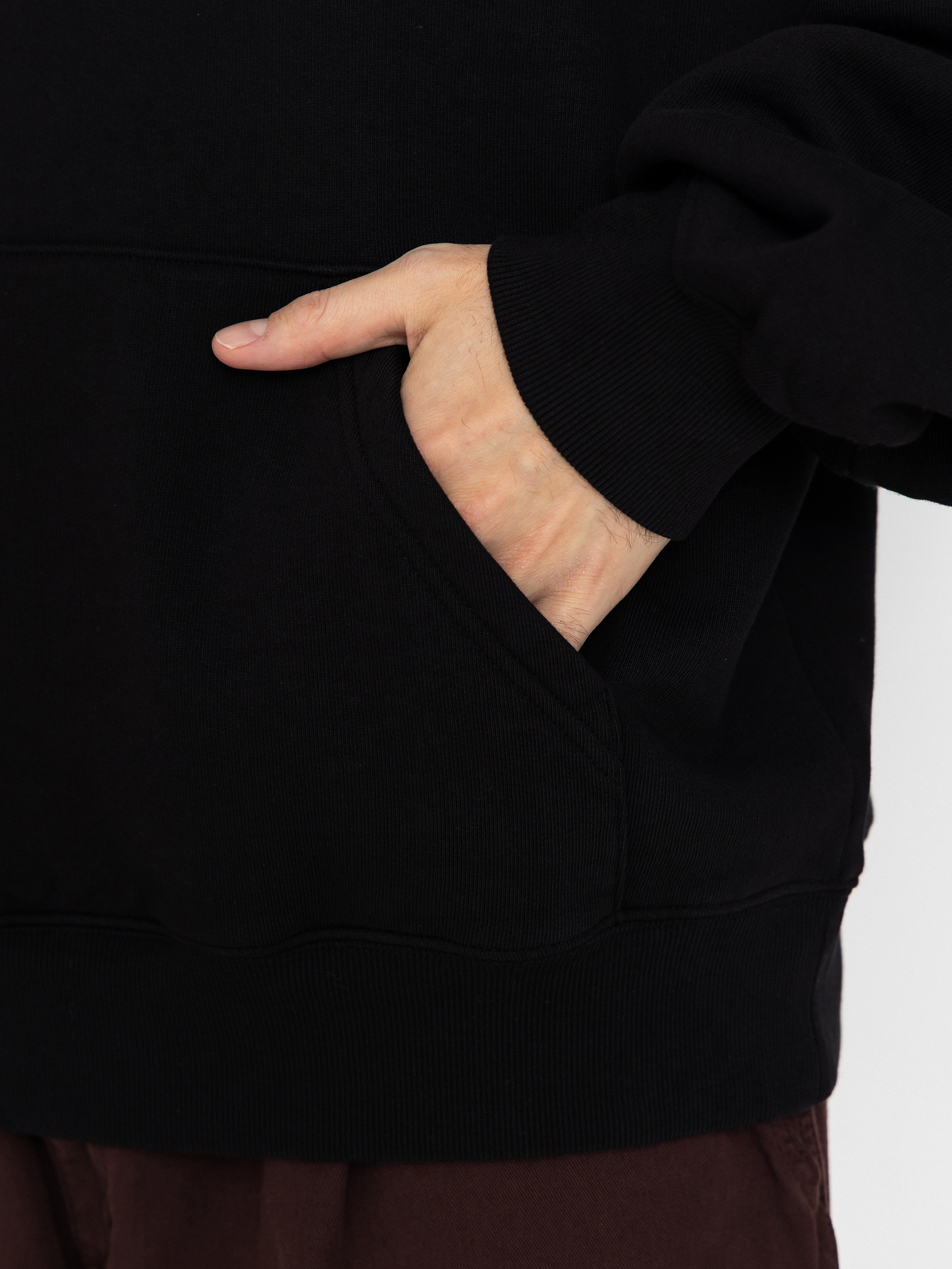 Mikina s kapucí Carhartt WIP Hackwork HD (black/wall)