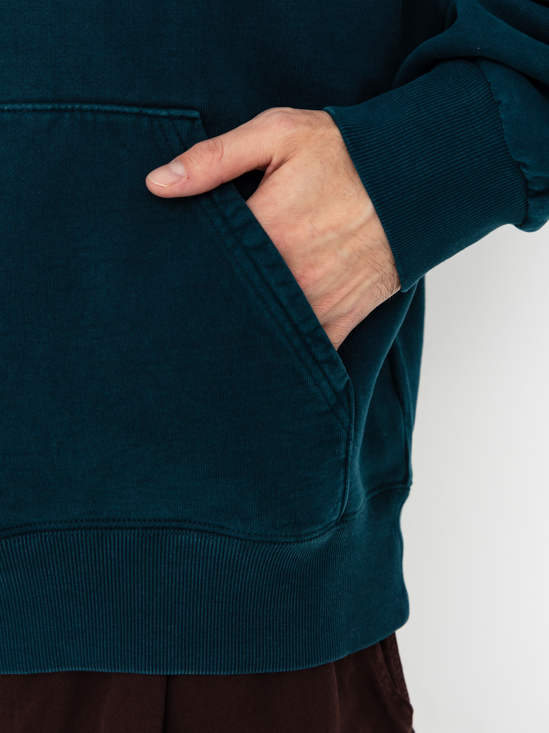 Mikina s kapucu00ed Carhartt WIP Vista HD (deep lagoon/garment dyed)