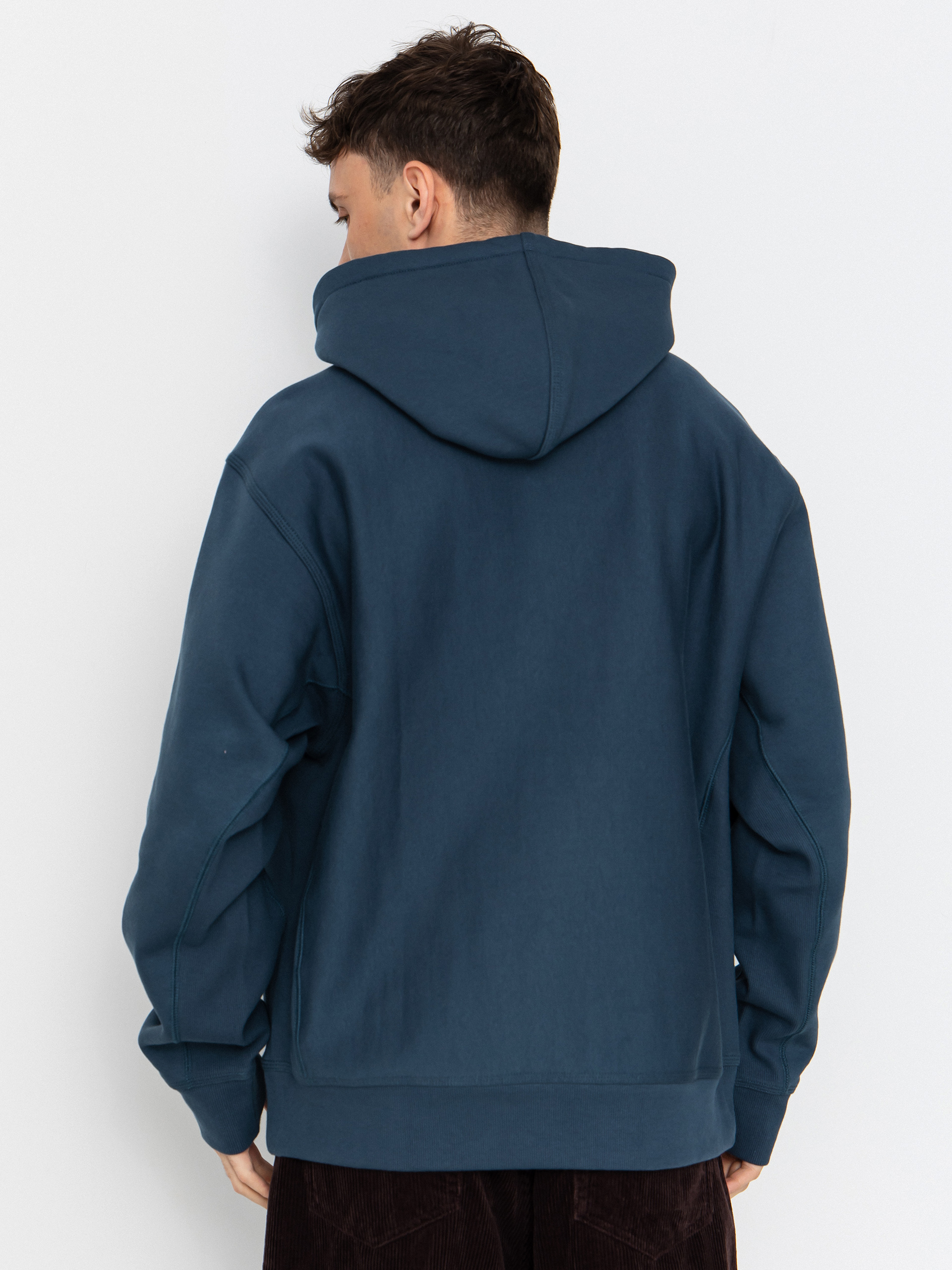 Mikina s kapucí Carhartt WIP American Script HD (office blue)
