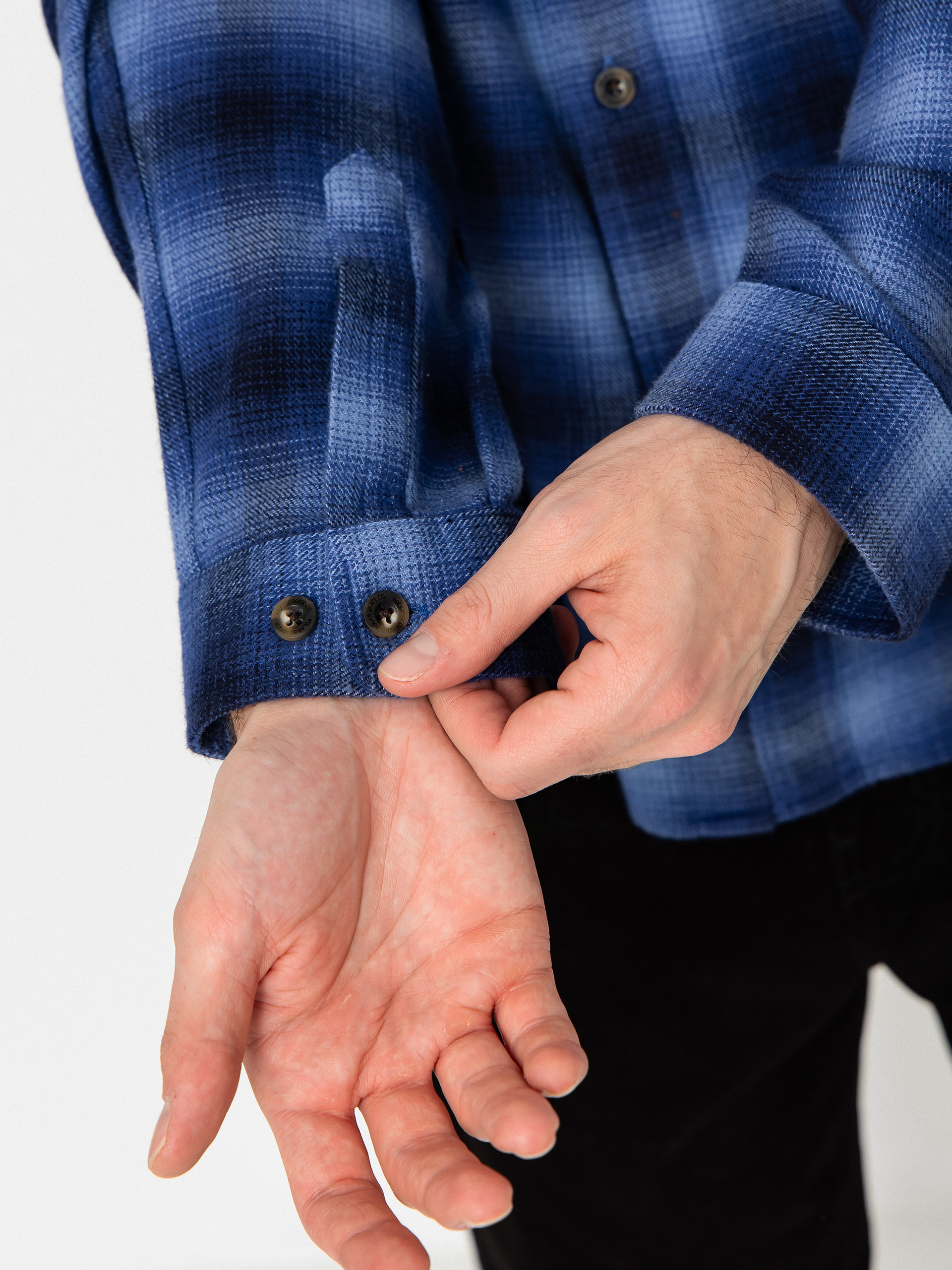 Košile Polar Skate Mitchell Shadow Check (blue)