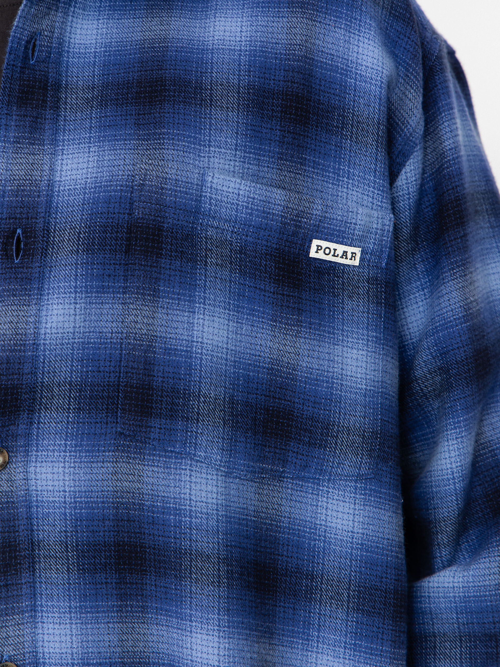 Košile Polar Skate Mitchell Shadow Check (blue)