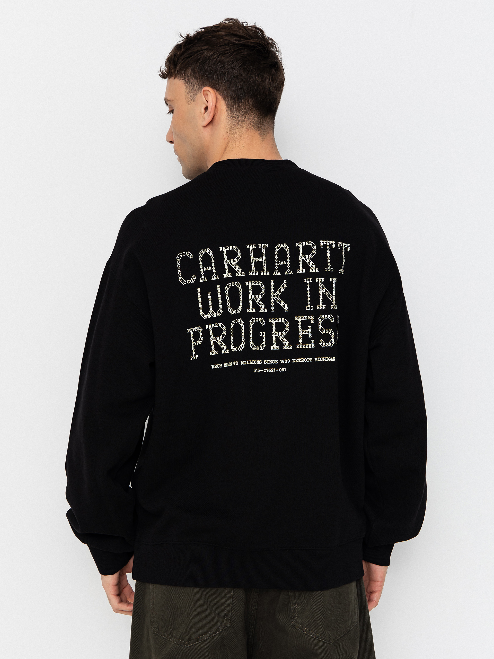 Mikina Carhartt WIP Punched (black)