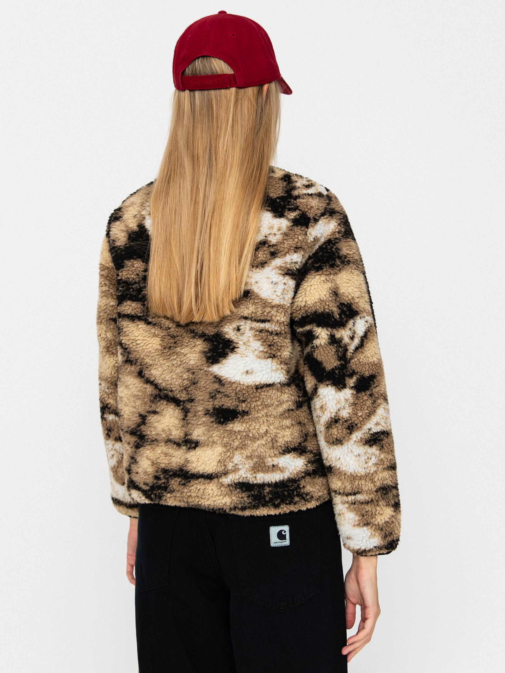 Bunda Carhartt WIP Janet Wmn (wild dog jacquard/black)