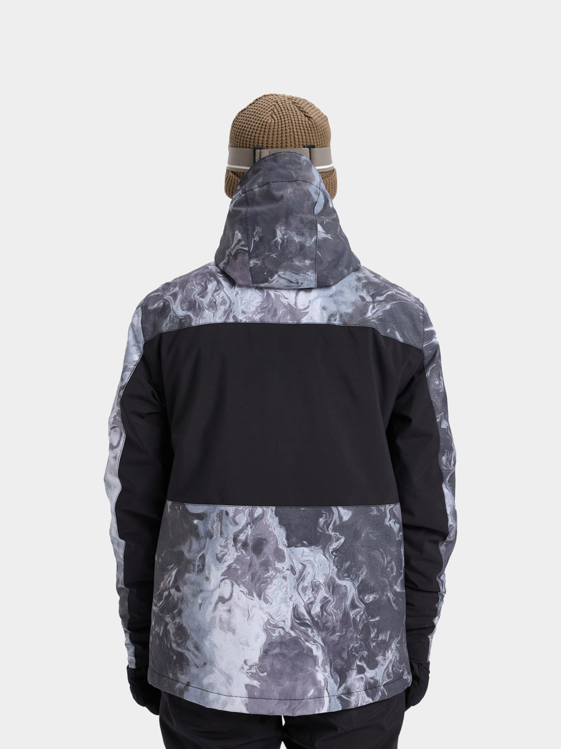 Pánská Snowboardová bunda Quiksilver Sycamore Printed (true black)