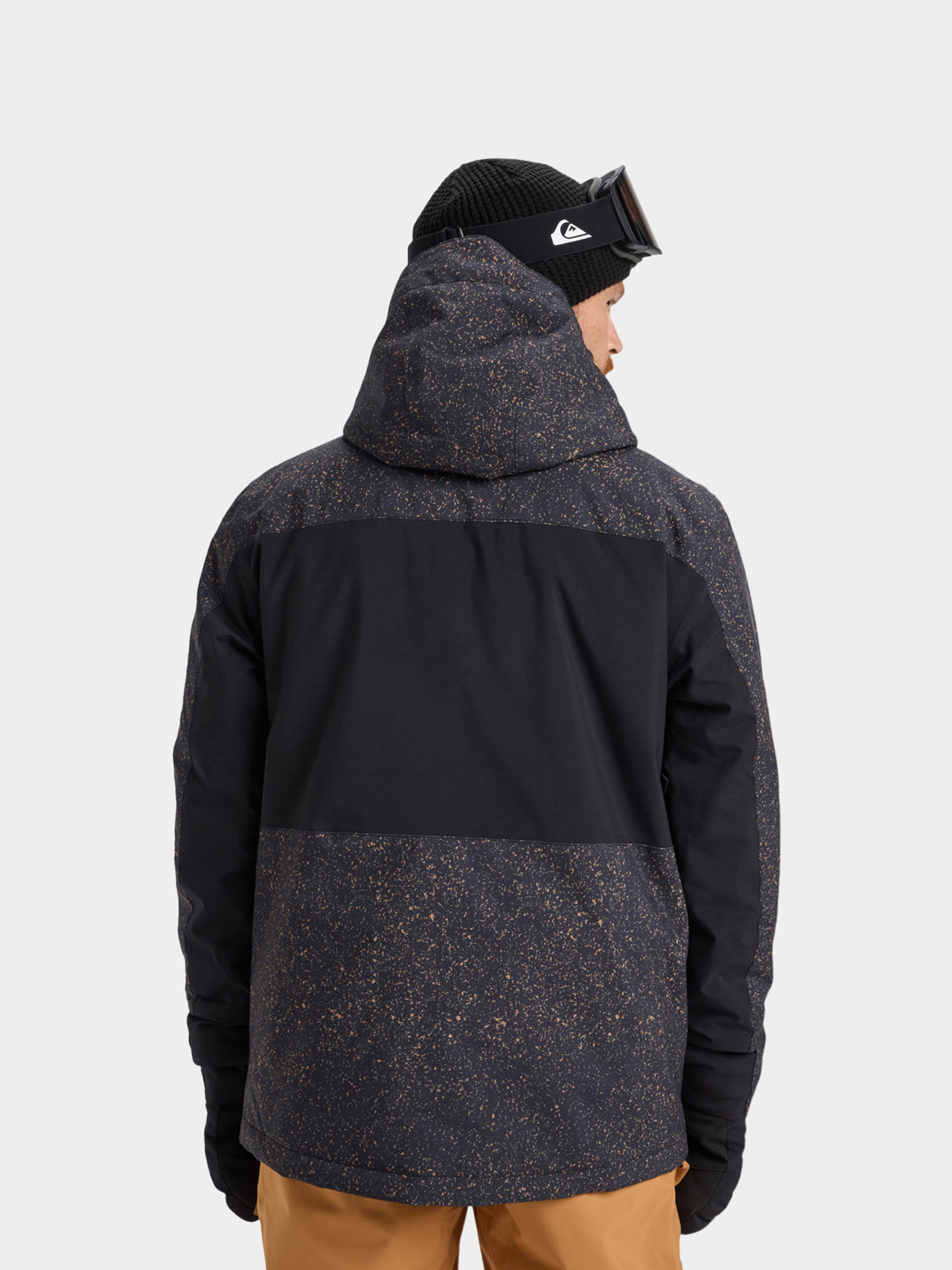 Pánská Snowboardová bunda Quiksilver Sycamore Printed (mountain static true black)