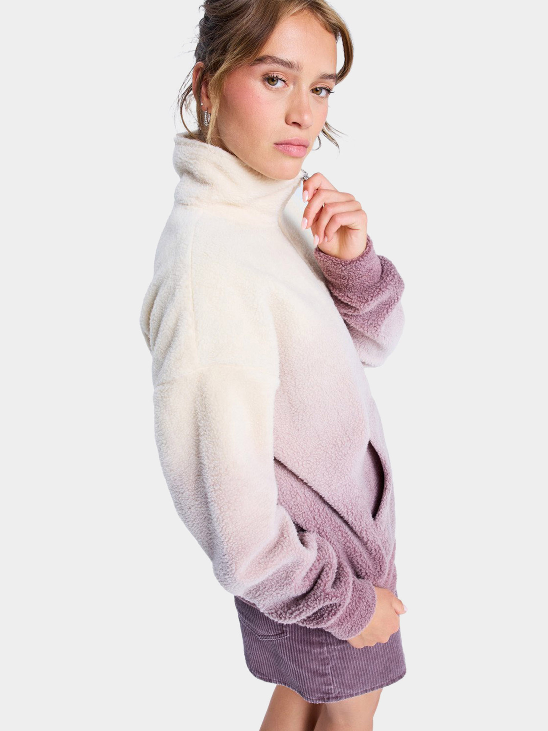 Fleecová mikina Roxy Live Out Loud Gradient Wmn