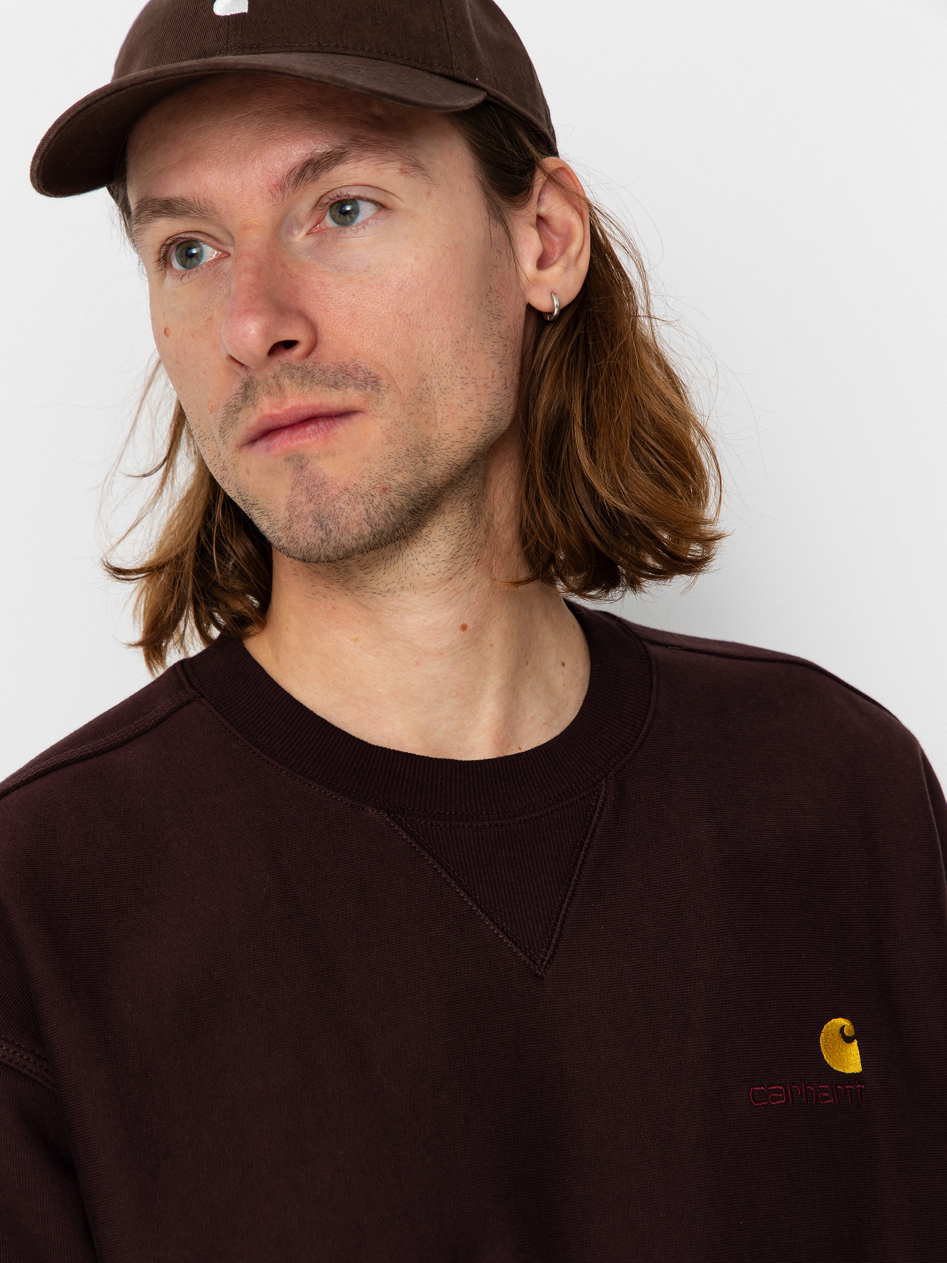 Mikina Carhartt WIP American Script (palisander)