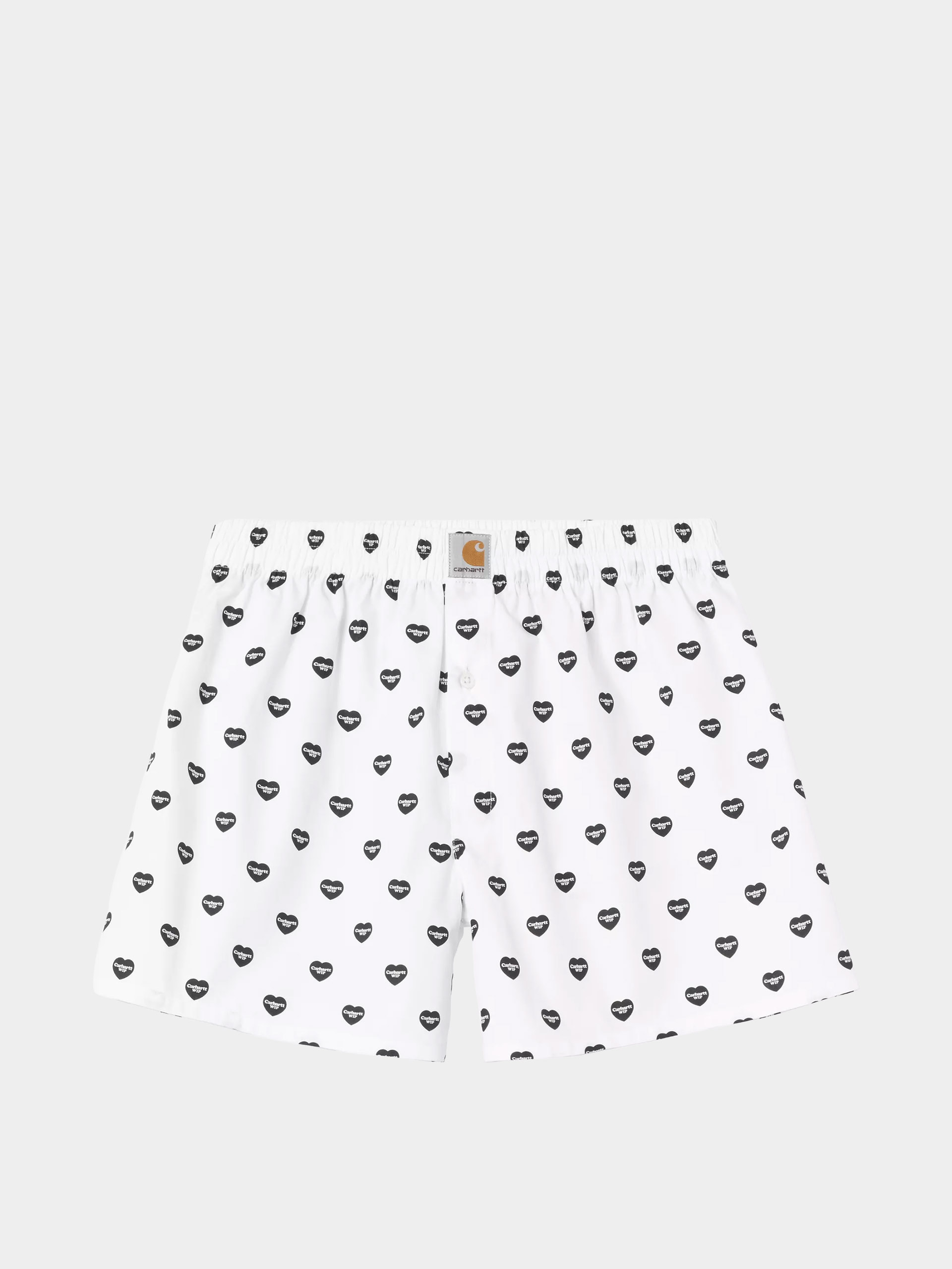 Spodnu00ed pru00e1dlo Carhartt WIP Cotton Boxer (heart print/white/black)