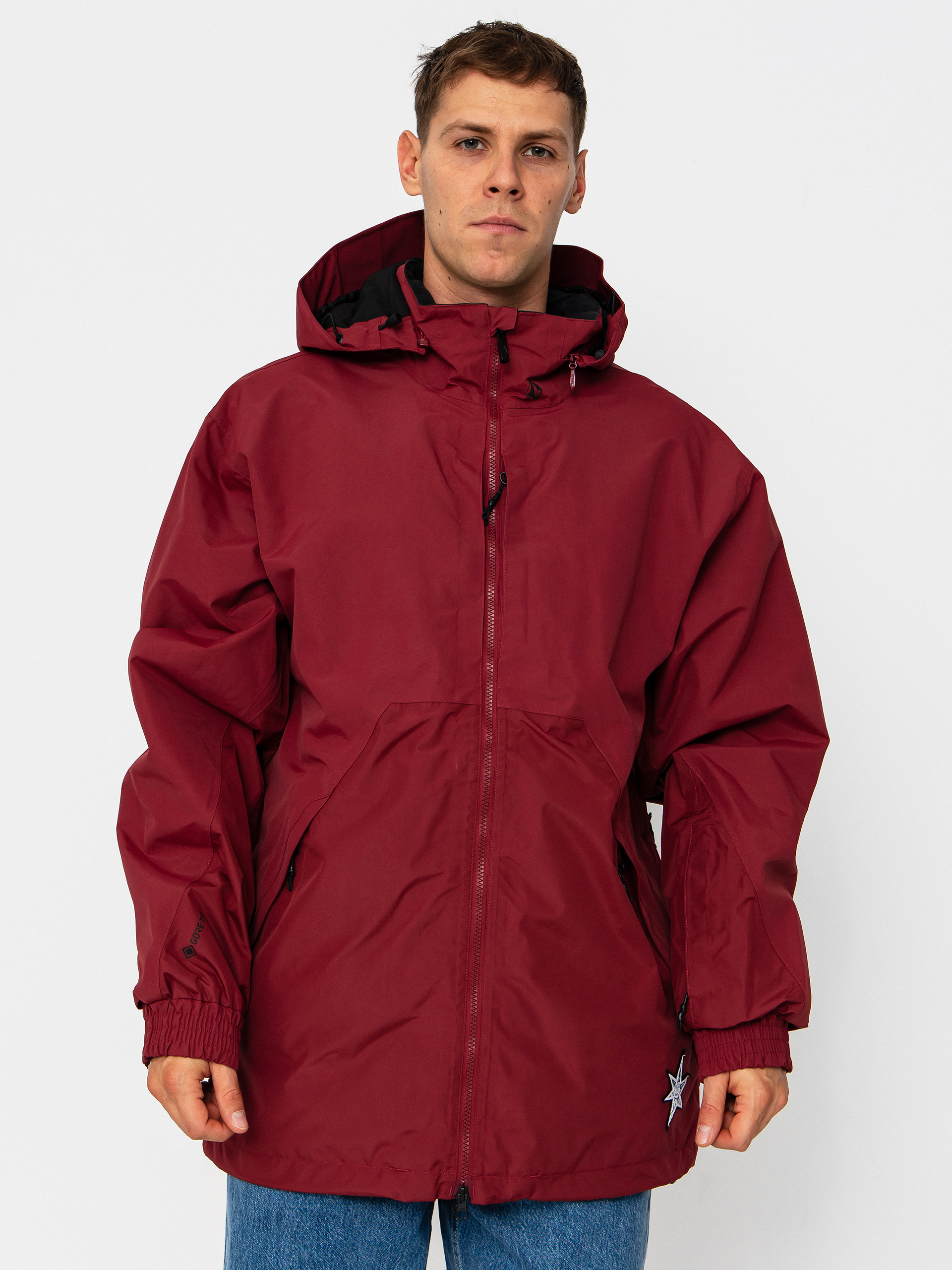 Snowboardová bunda Volcom Longo Gore Tex (burnt red)