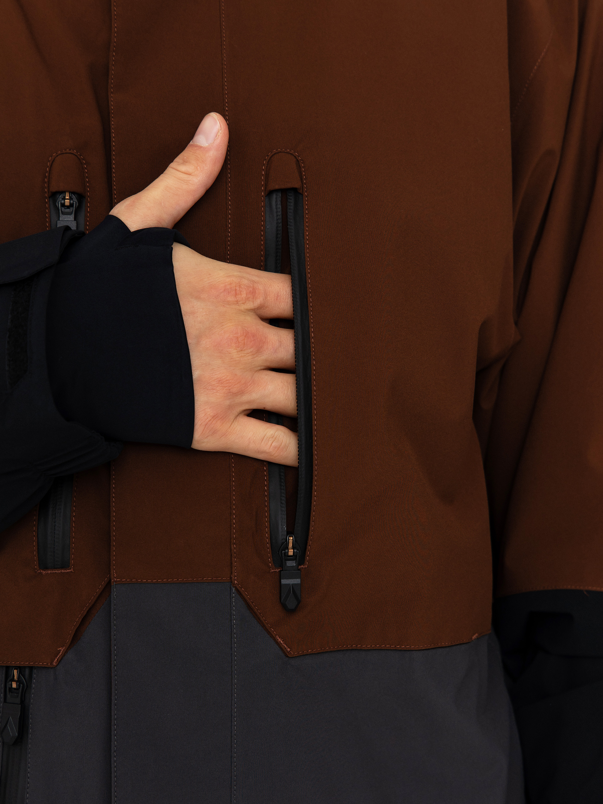 Pánská Snowboardová bunda Volcom Rnge Stretch 30K (brown)