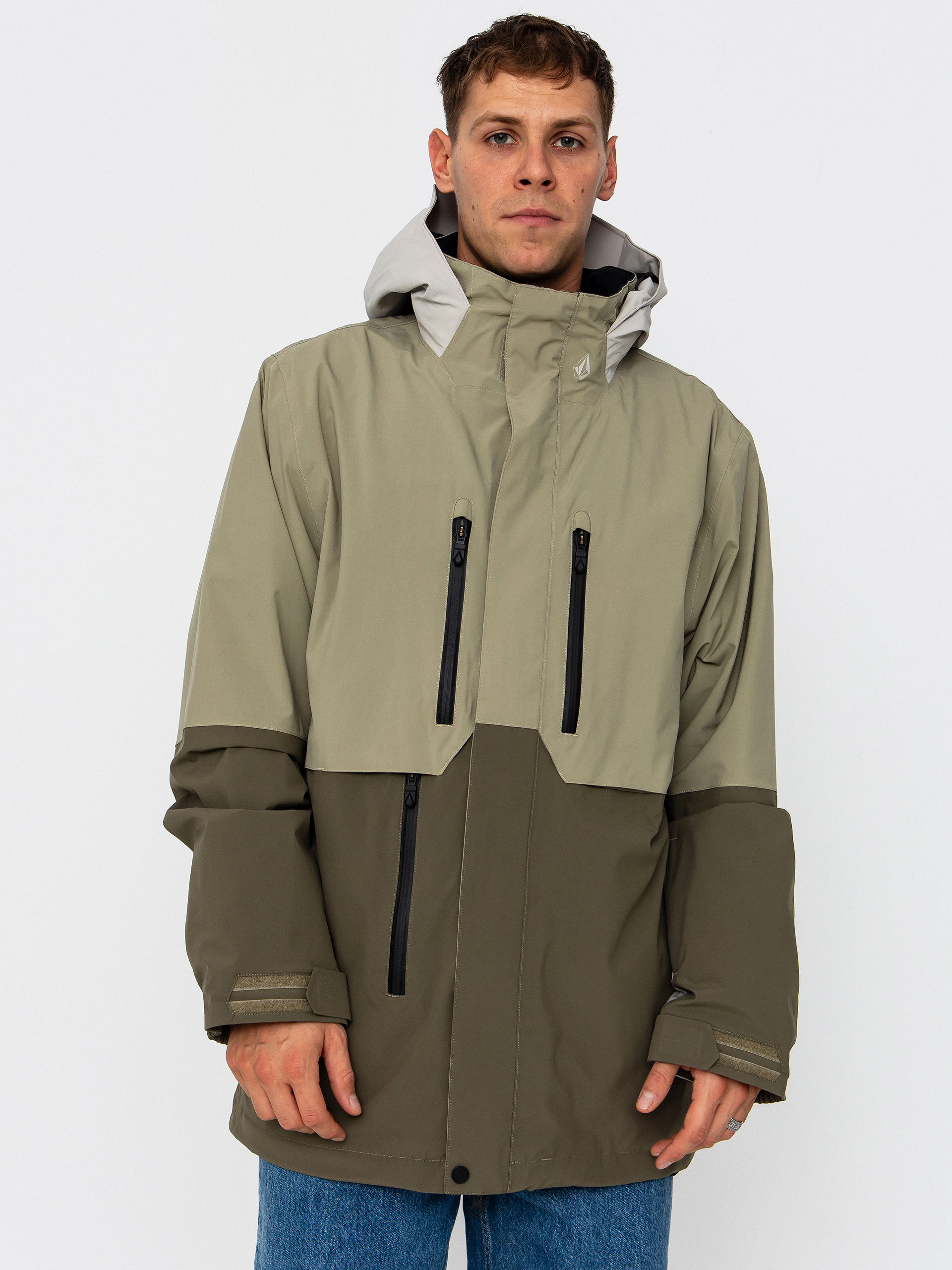 Snowboardová bunda Volcom Rnge Stretch 30K (moss green)