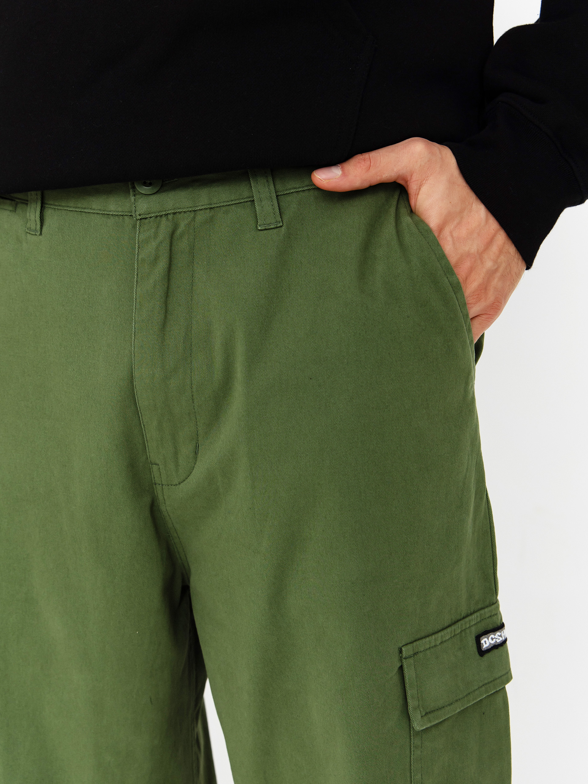 Kalhoty DC Worker Baggy Chino Cargo (bronze green)