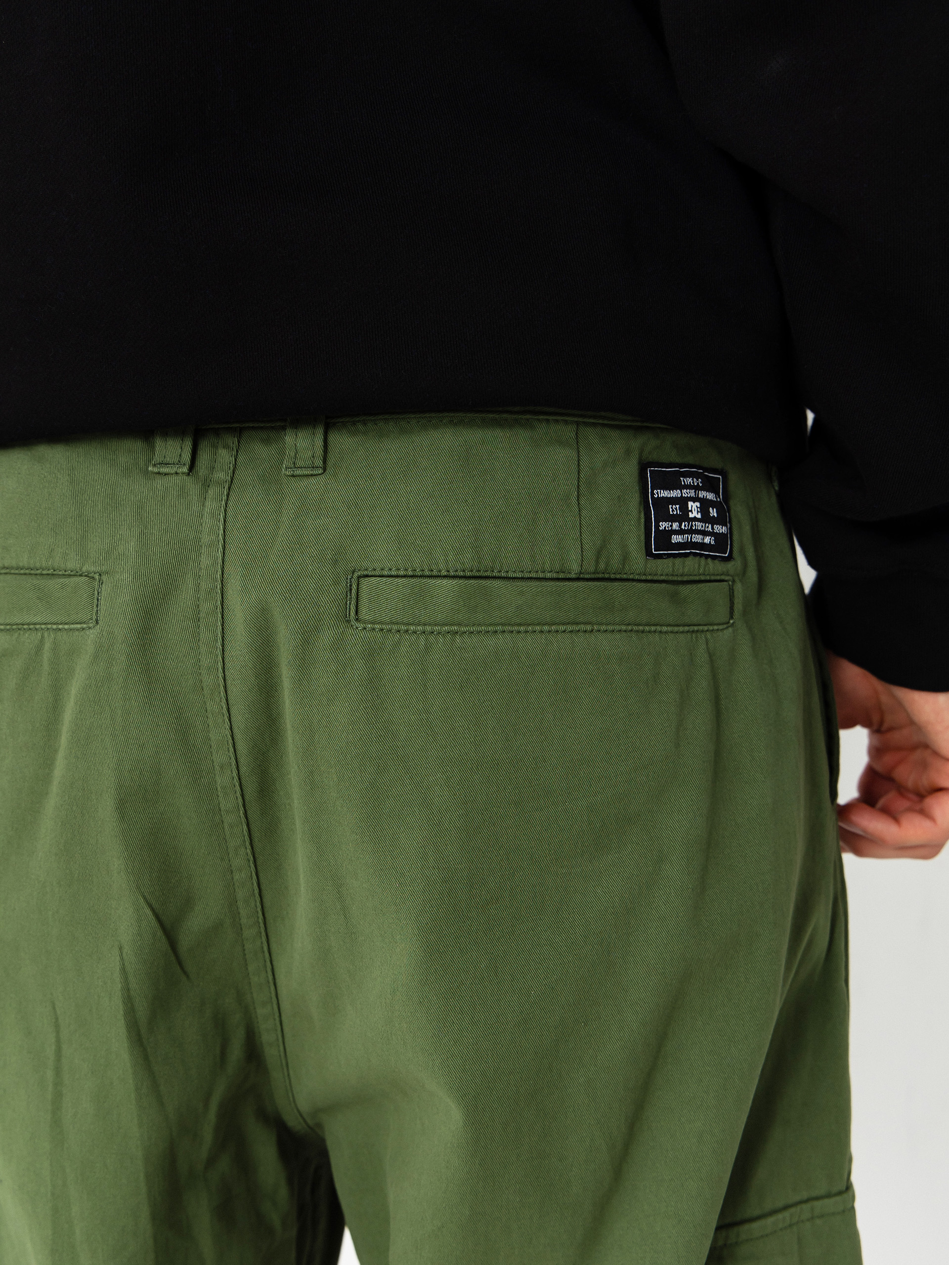 Kalhoty DC Worker Baggy Chino Cargo (bronze green)