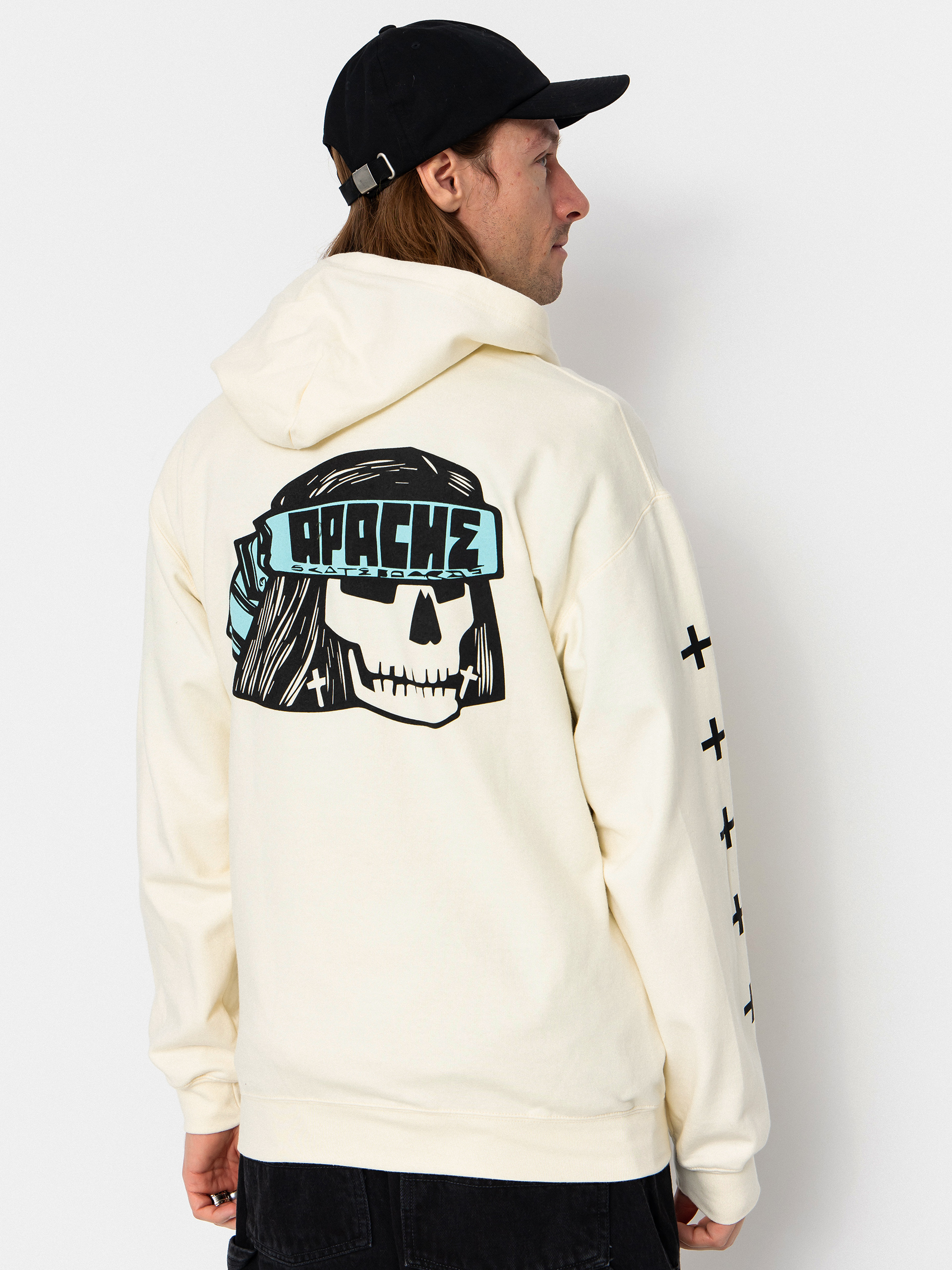 Mikina s kapucí Etnies Etnies X Apache ZHD (natural)