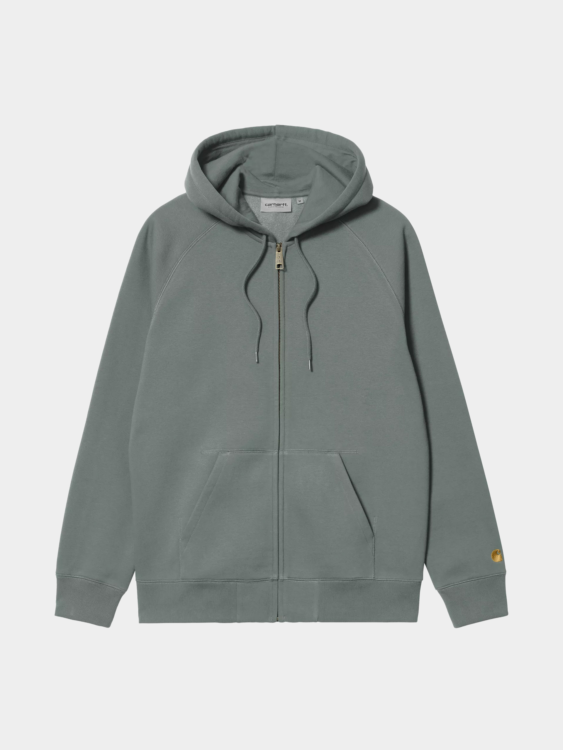 Mikina s kapucu00ed Carhartt WIP Chase ZHD (velvet green/gold)