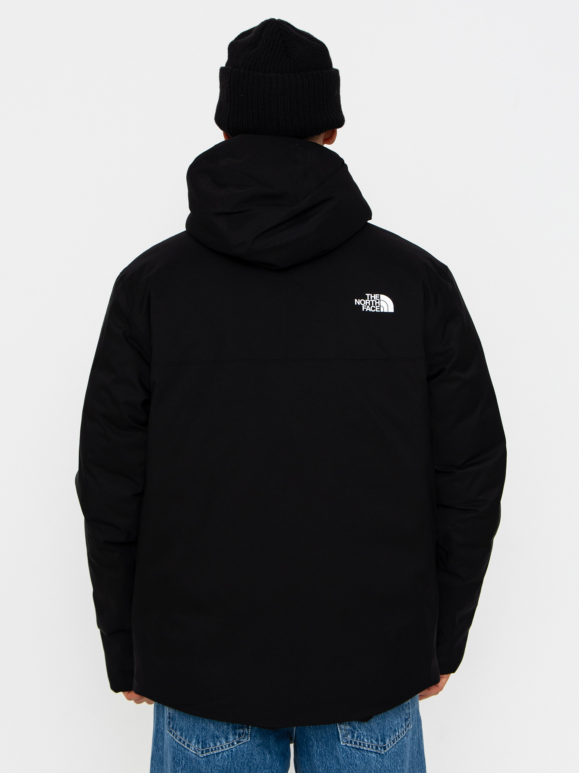 Bunda The North Face Range Down Hooded (tnf black/tnf black)