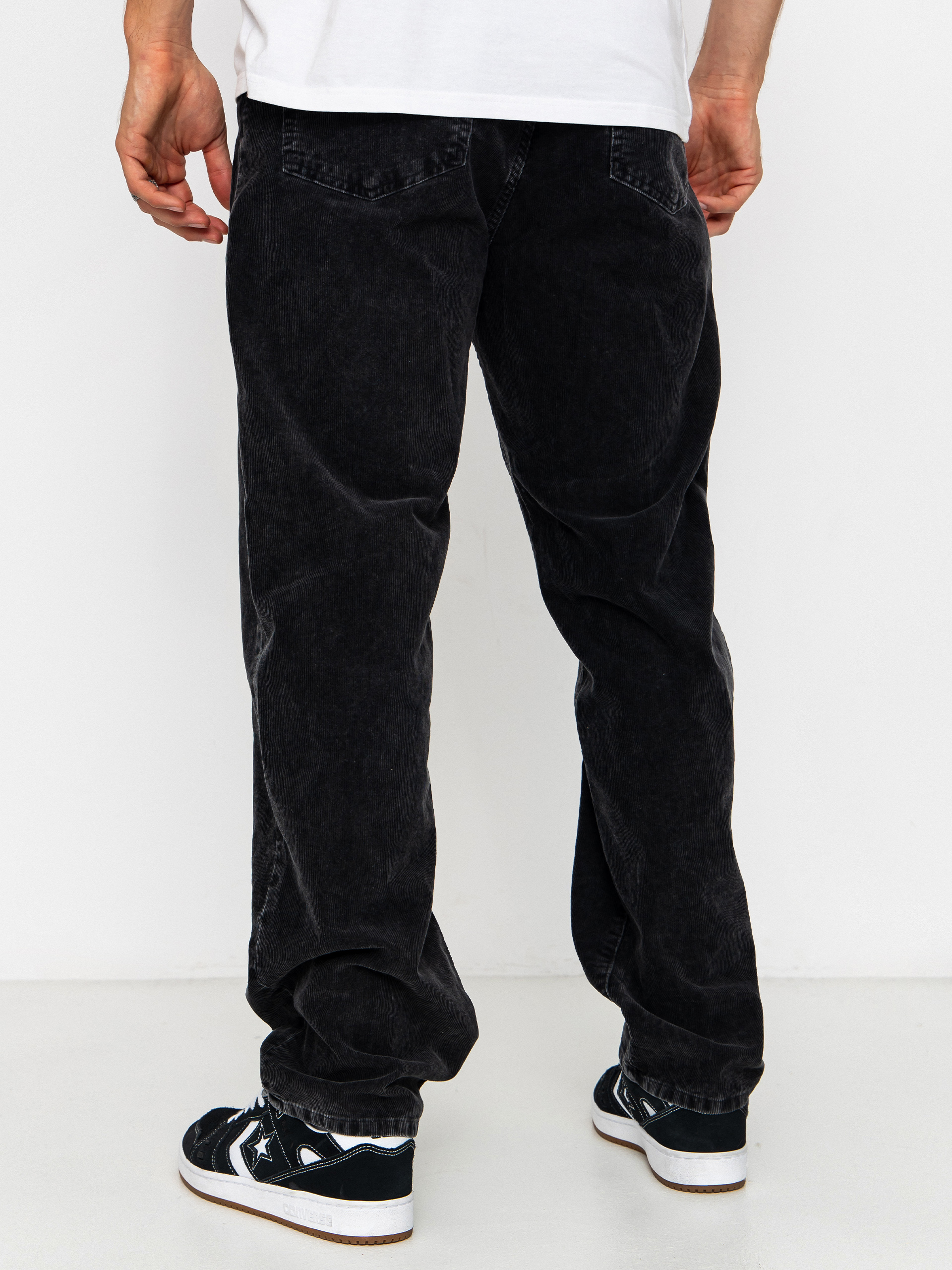 Kalhoty Carhartt WIP Aaron (black/dusky washed)