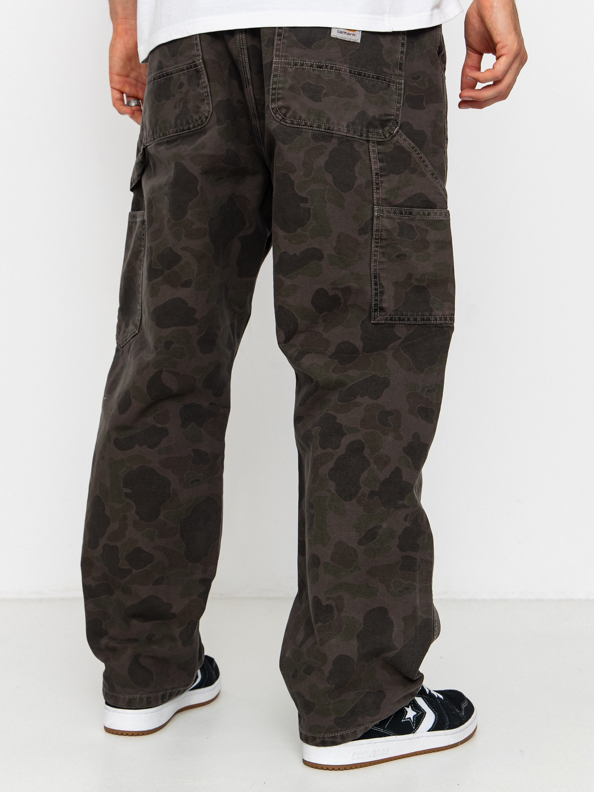 Kalhoty Carhartt WIP Duck Single Knee (camo duck/green/porphyry/garment dyed)