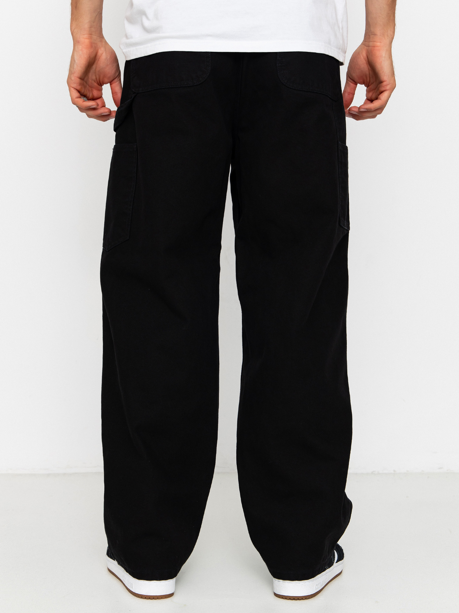 Kalhoty Carhartt WIP OG Double Knee (black/stone washed)