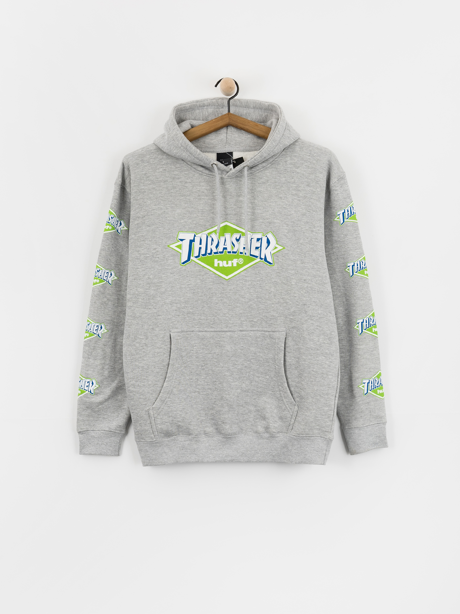 Mikina s kapucí HUF X Thrasher Logo HD