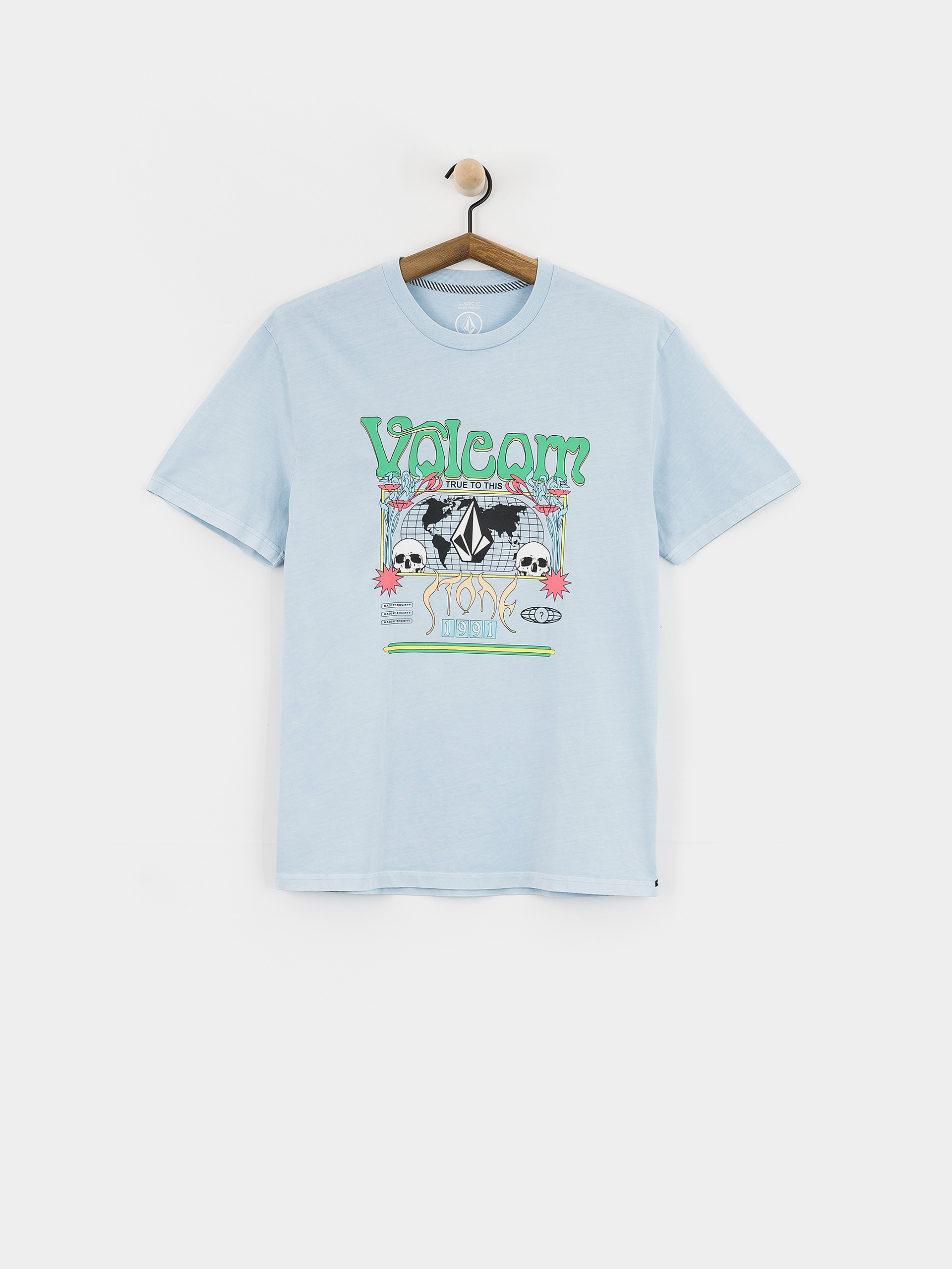 Tričko Volcom Worldly Pw (carolina blue)