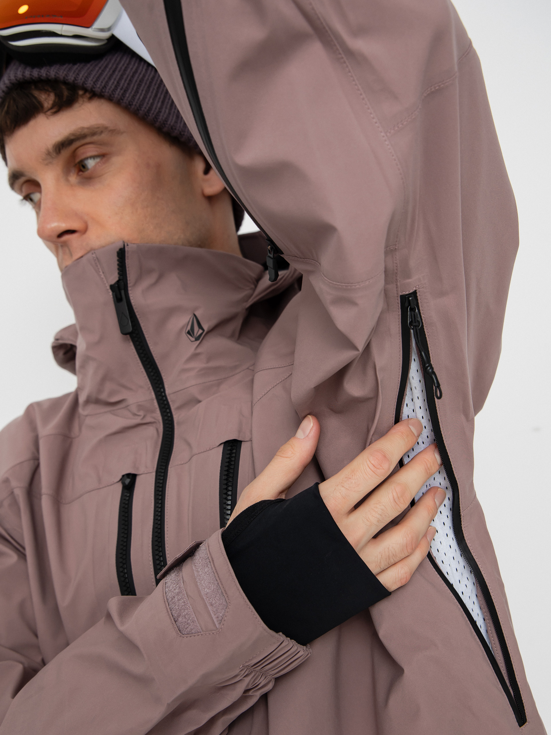 Pánská Snowboardová bunda Volcom Guch Stretch Gore (mauve)