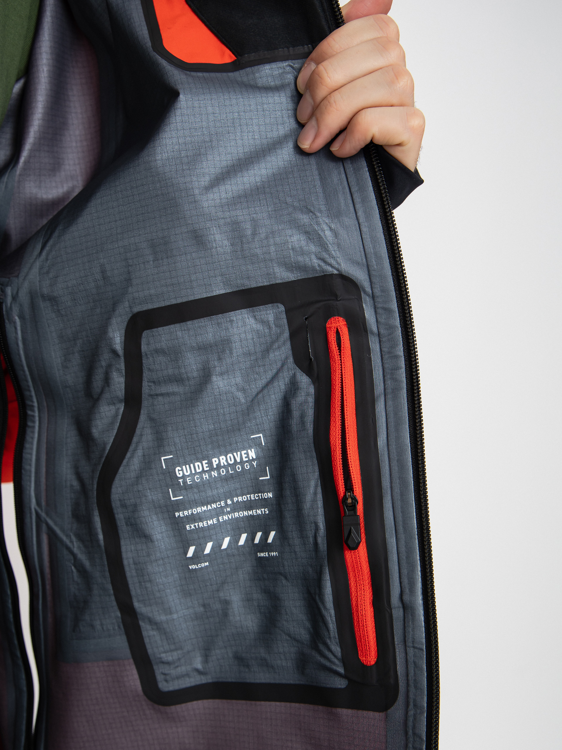 Pánská Snowboardová bunda Volcom Anyox Guide Gore Pro Shell (orange shock)