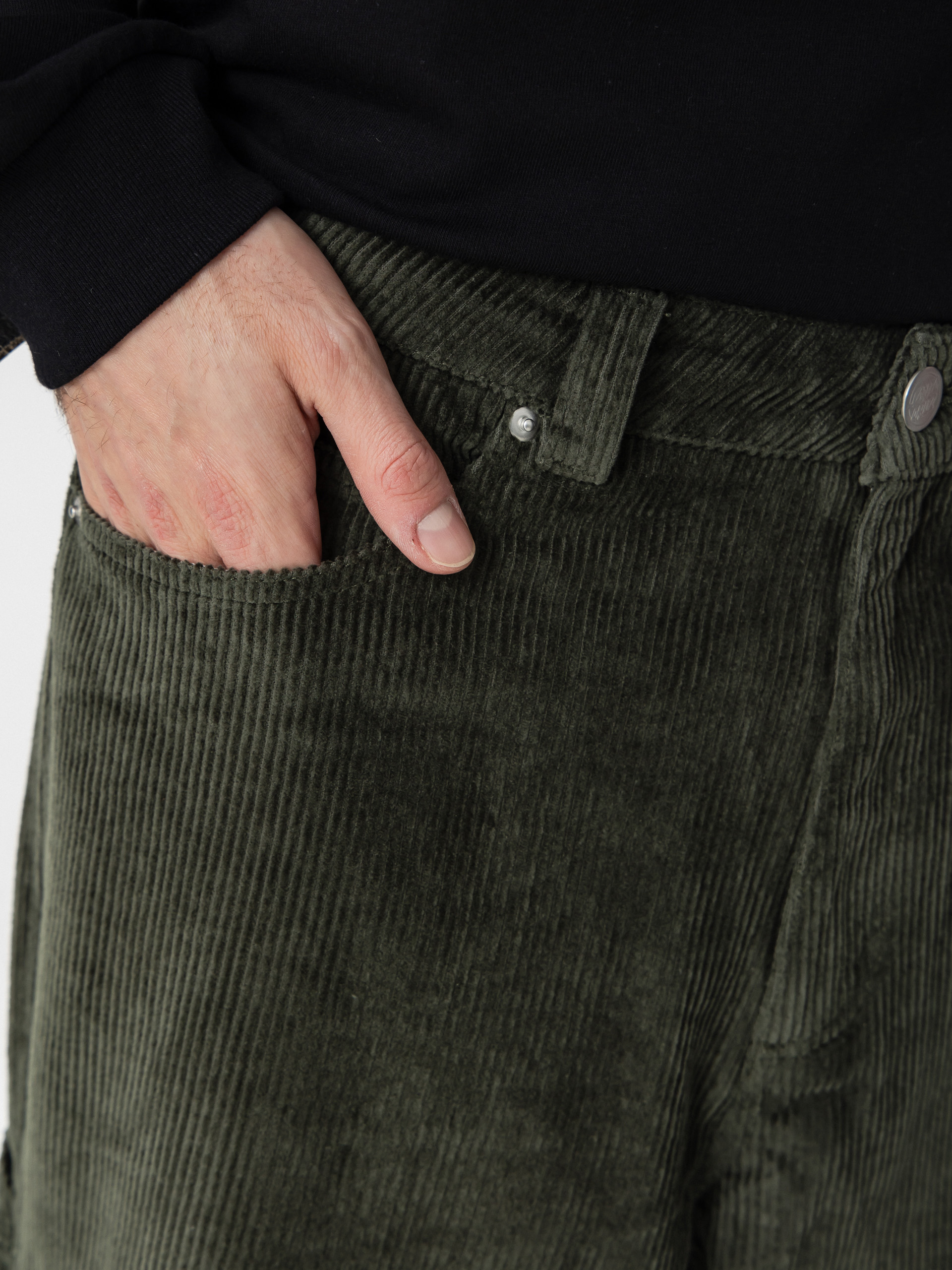 Kalhoty Santa Cruz Carpenter Big (dark moss cord)